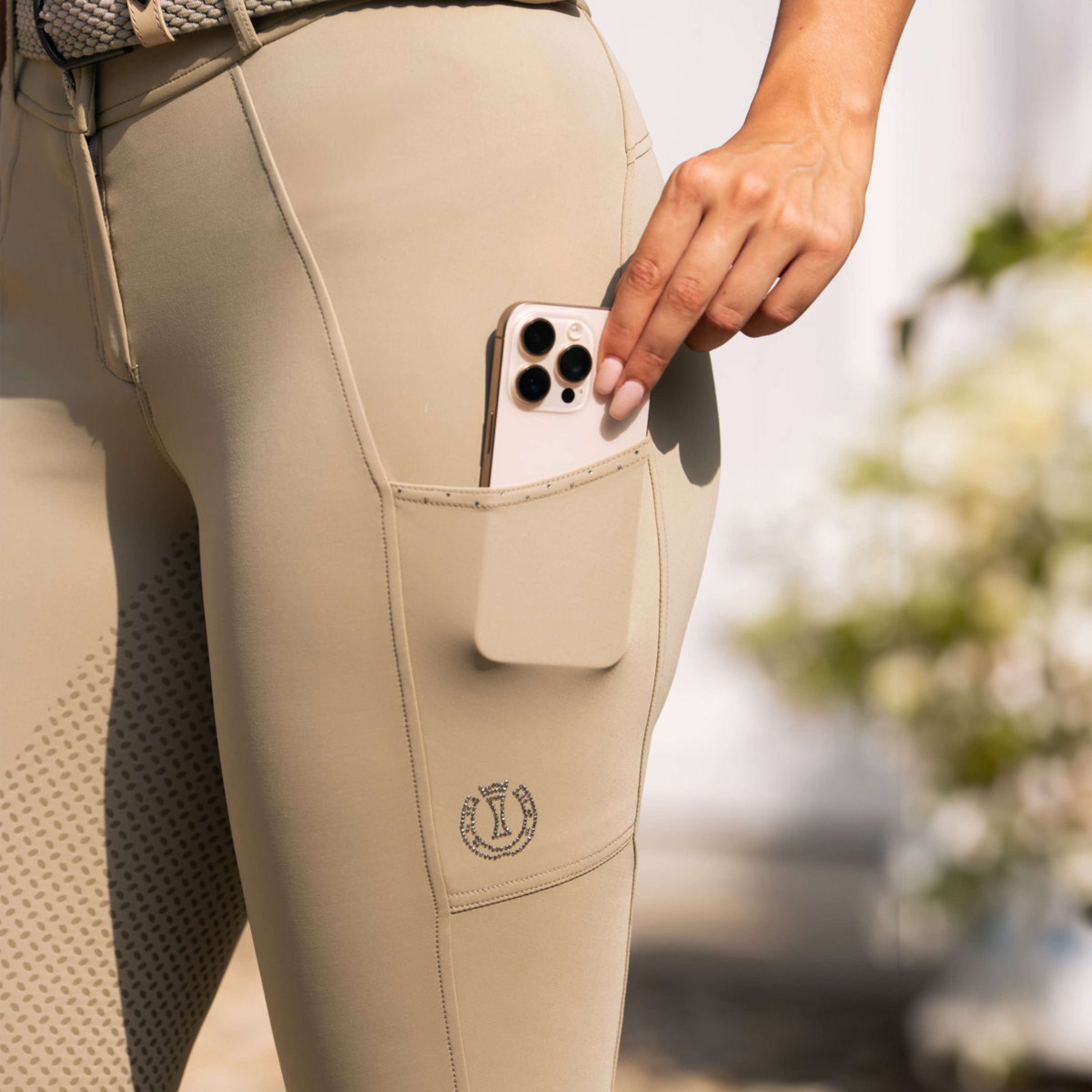 Imperial Riding Bryczesy IRHBliss Full Grip Jasnooliwkowy