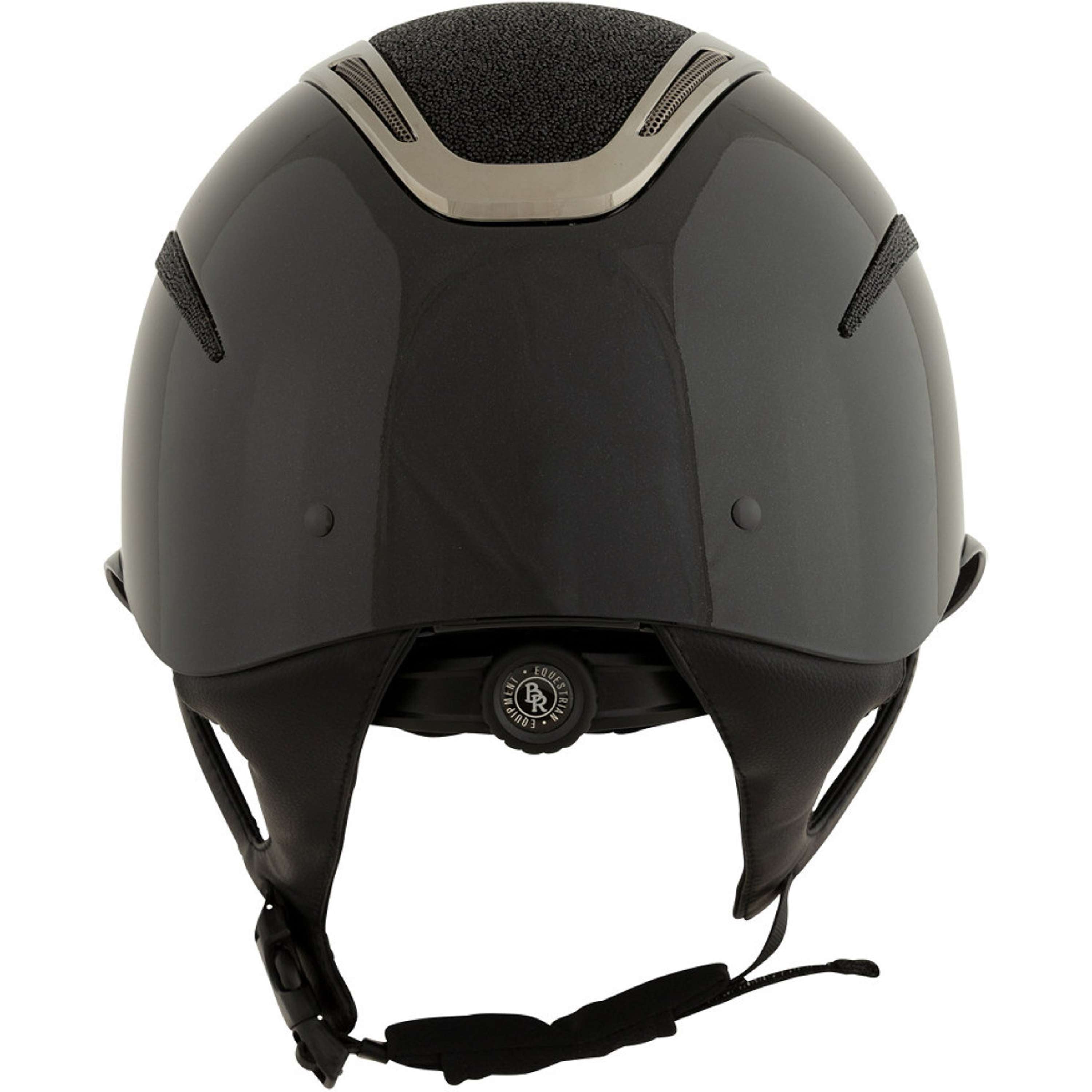 BR Kask Jeździecki Zeta Starlight Czarny/Stalowoszary