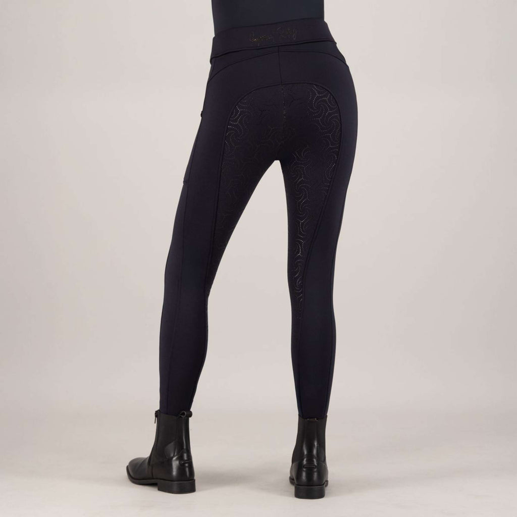 Imperial Riding Legginsy Jeździeckie IRHTeddy Full Grip Granatowy