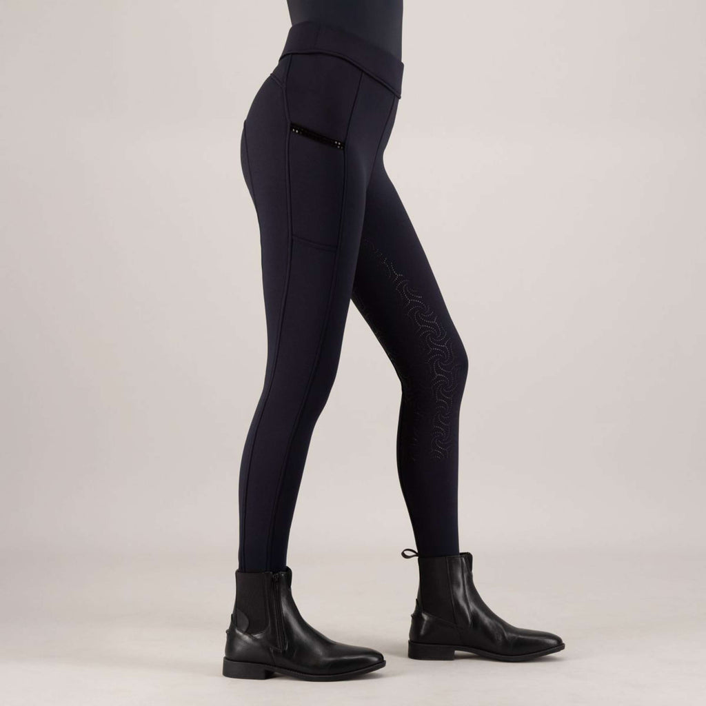 Imperial Riding Legginsy Jeździeckie IRHTeddy Full Grip Granatowy