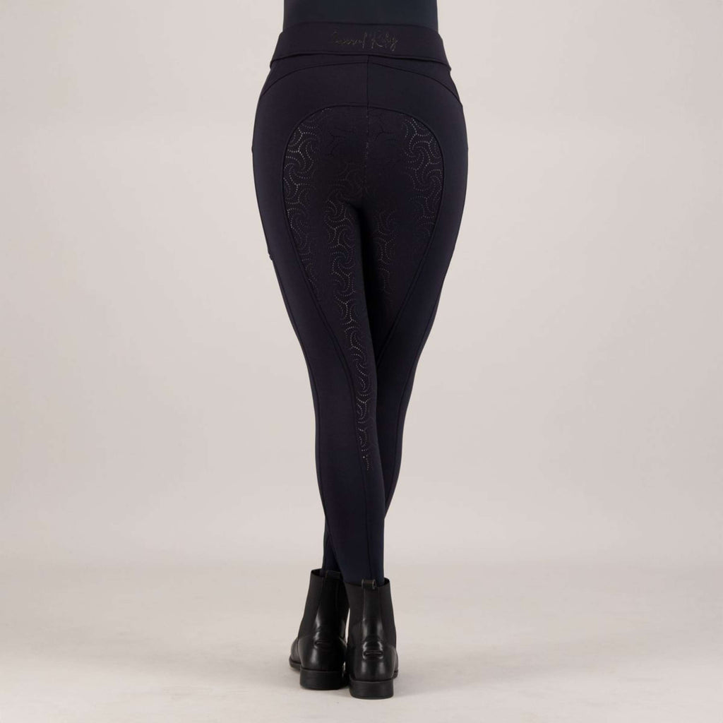 Imperial Riding Legginsy Jeździeckie IRHTeddy Full Grip Granatowy