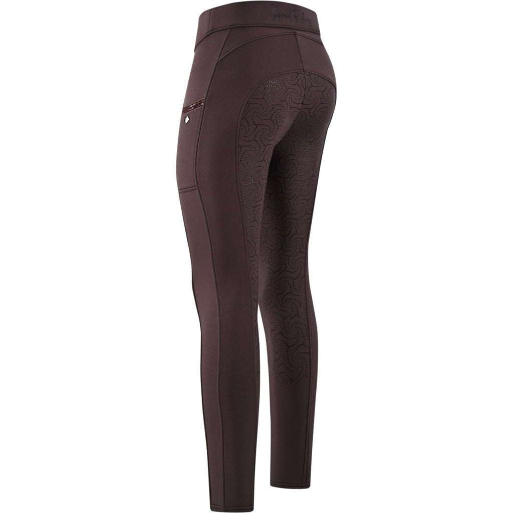 Imperial Riding Legginsy Jeździeckie IRHTeddy Full Grip Czekoladowy