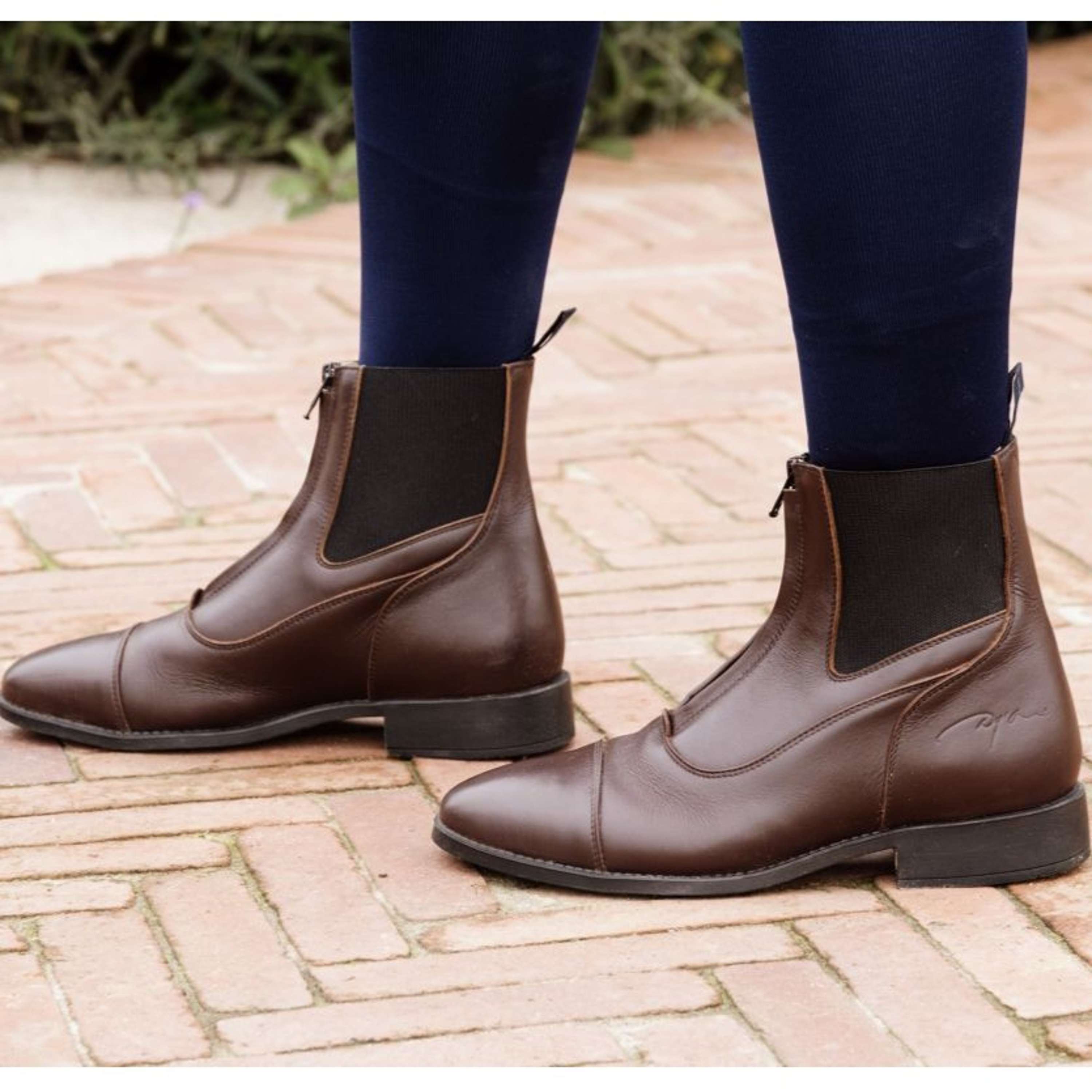 Dyon Jodhpury Front Zipper Brązowy