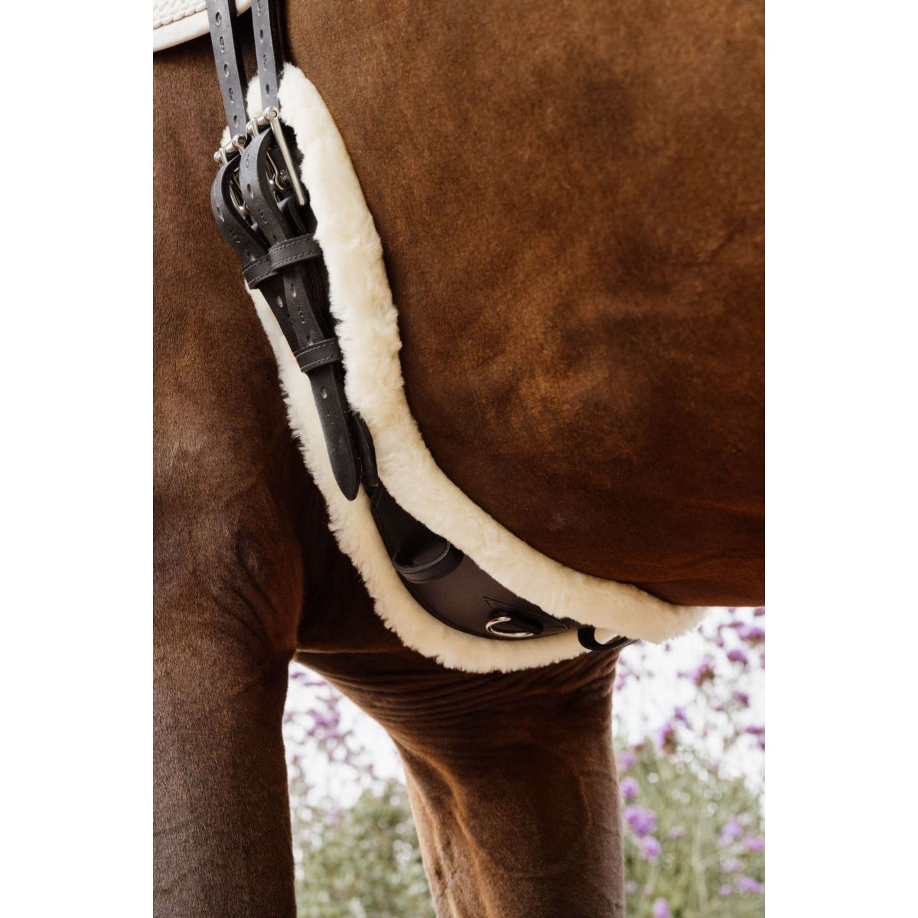 Kentucky Popręg Ujeżdżeniowy Anatomic Sheepskin Czarny