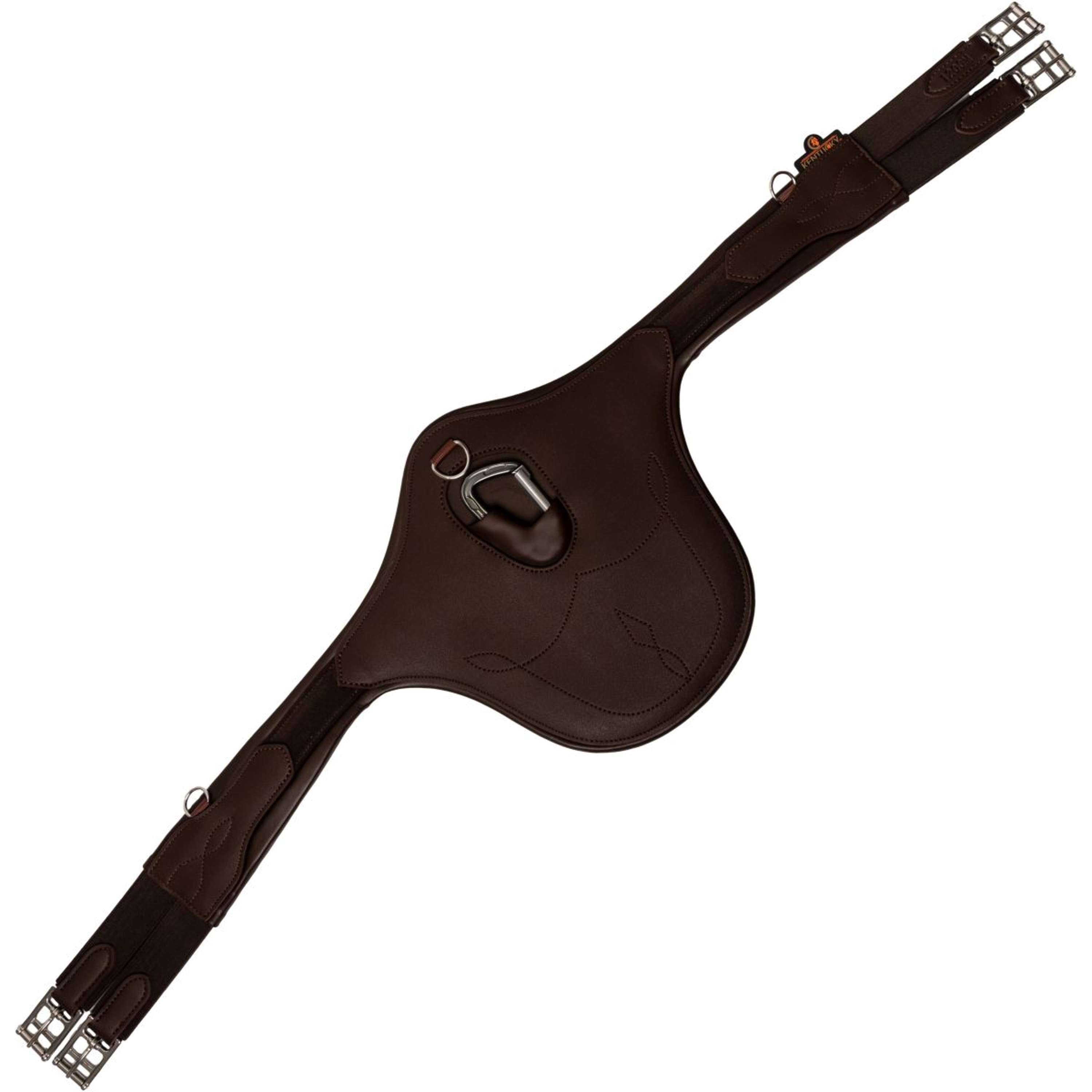 Kentucky Popręg Do Skoków Klapa Brzuszna Anatomic Brązowy