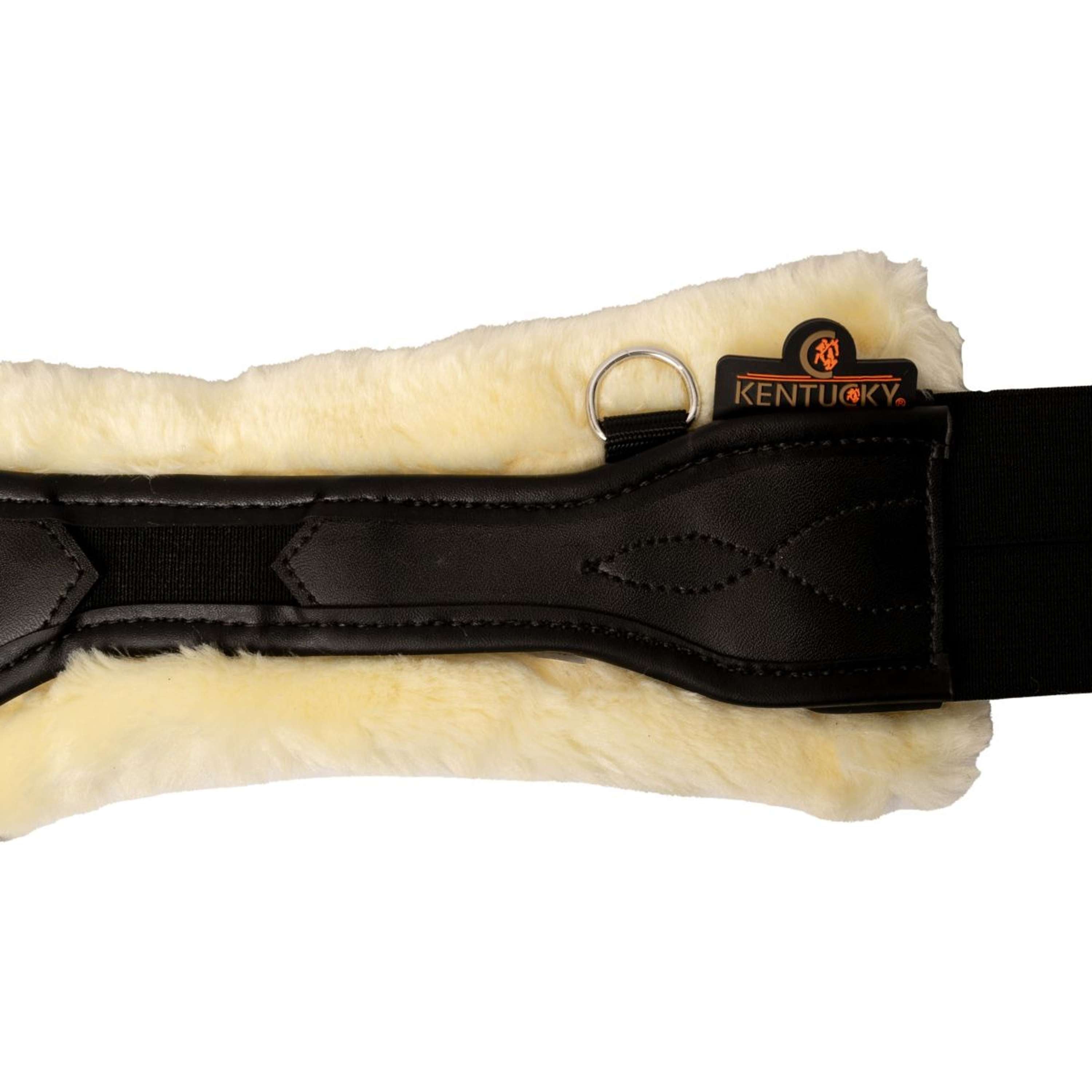 Popręg skokowy anatomiczny Kentucky Sheepskin czarny