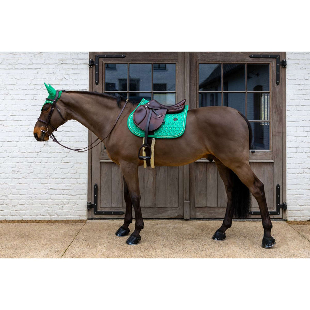 Kentucky Potnik Velvet Horse Printing Skokowy Zielony