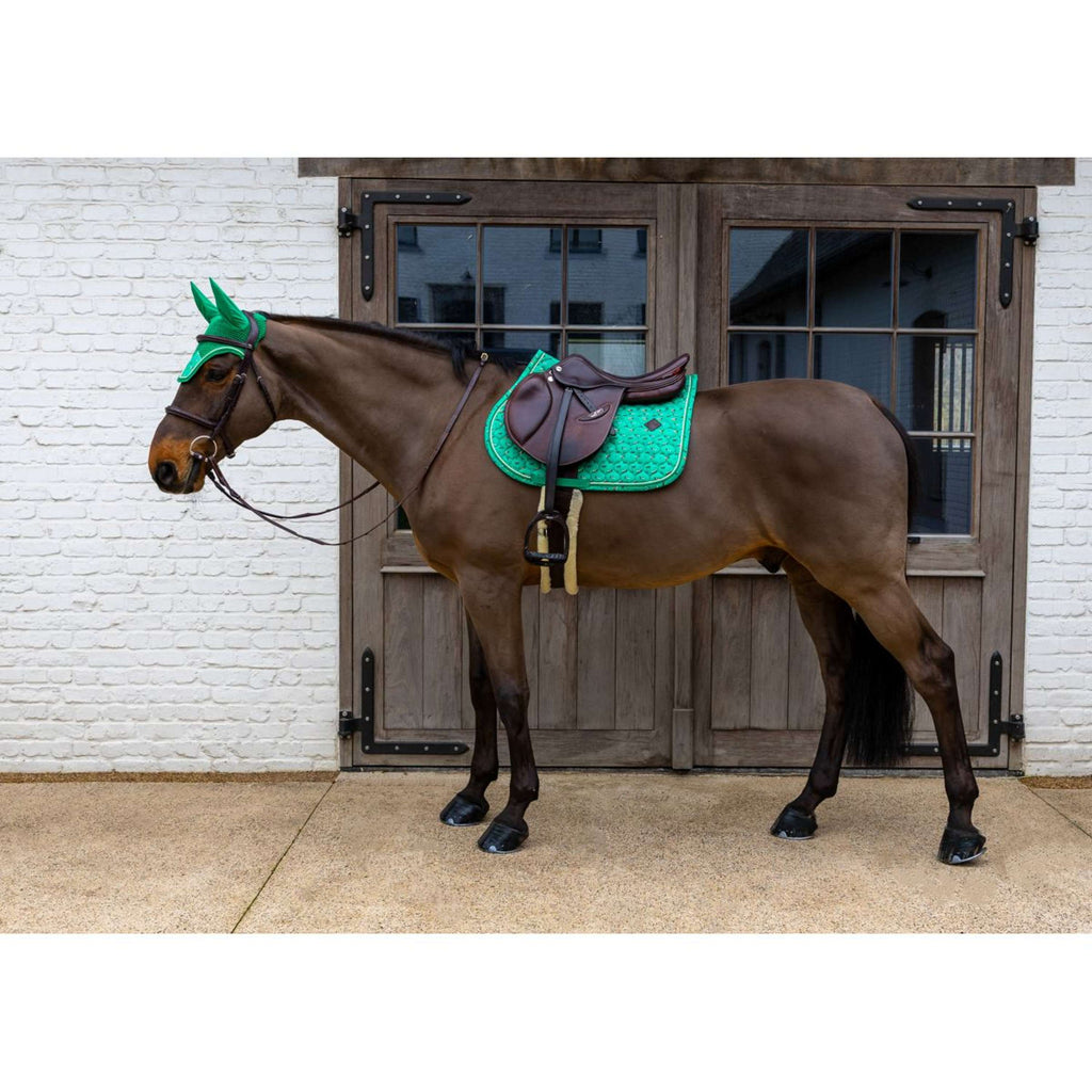 Kentucky Potnik Velvet Horse Printing Skokowy Zielony