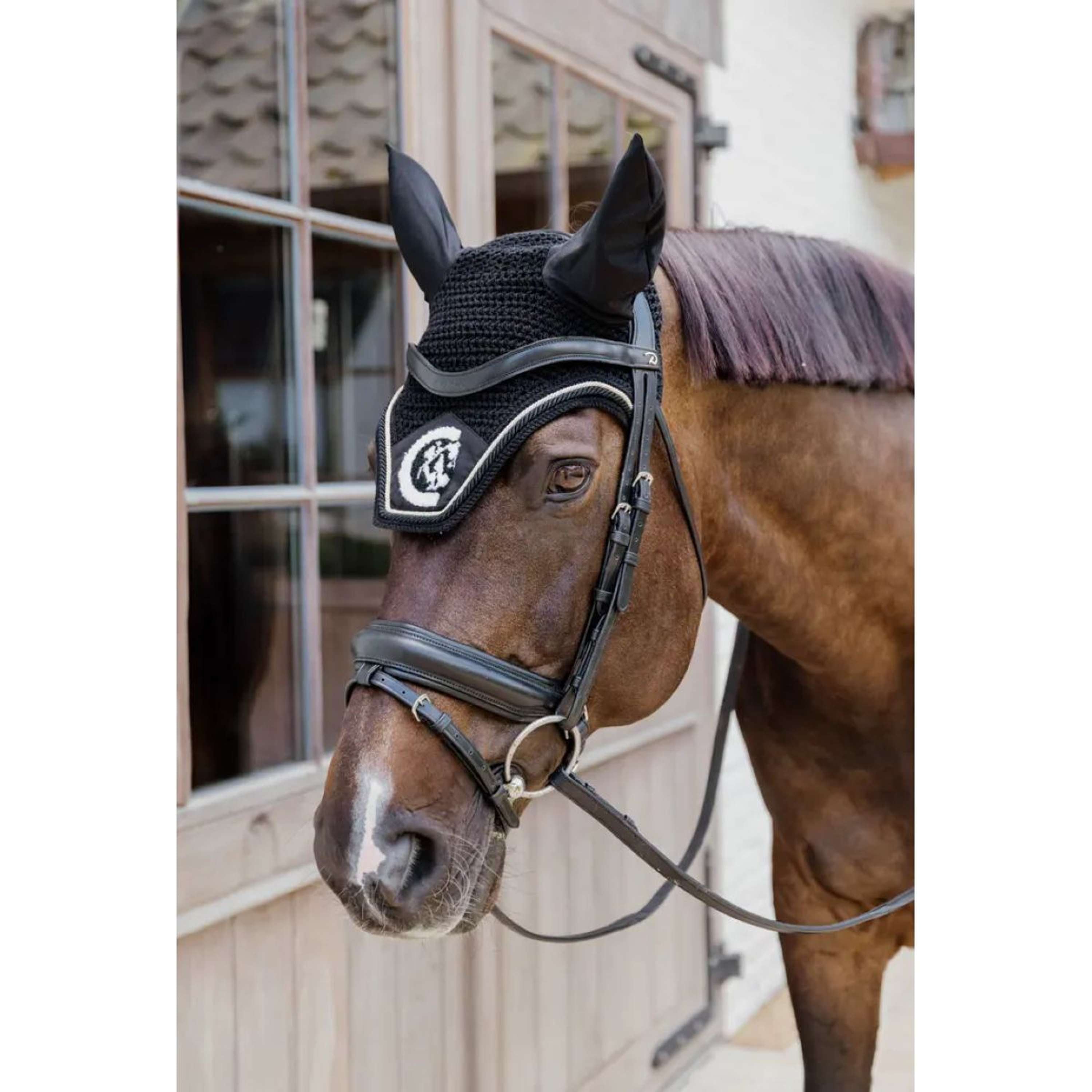 Kentucky Horsewear Nauszniki Wellington 3D Logo Czarne