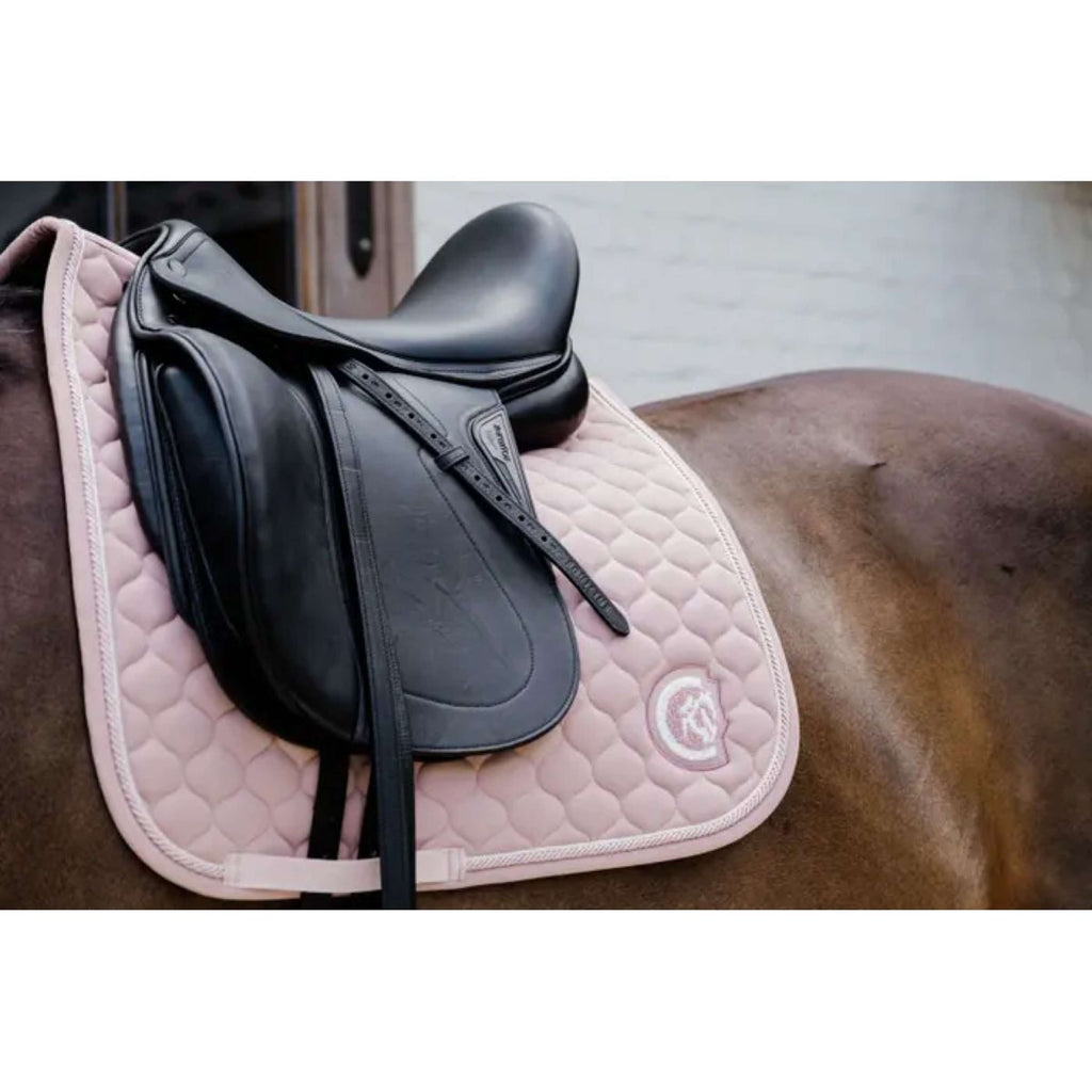 Czaprak Kentucky Horsewear Onion Quilt 3D Logo Ujeżdżeniowy Stary Różowy
