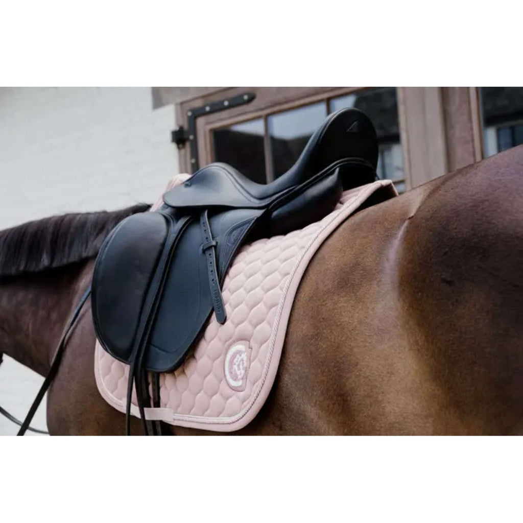 Czaprak Kentucky Horsewear Onion Quilt 3D Logo Ujeżdżeniowy Stary Różowy