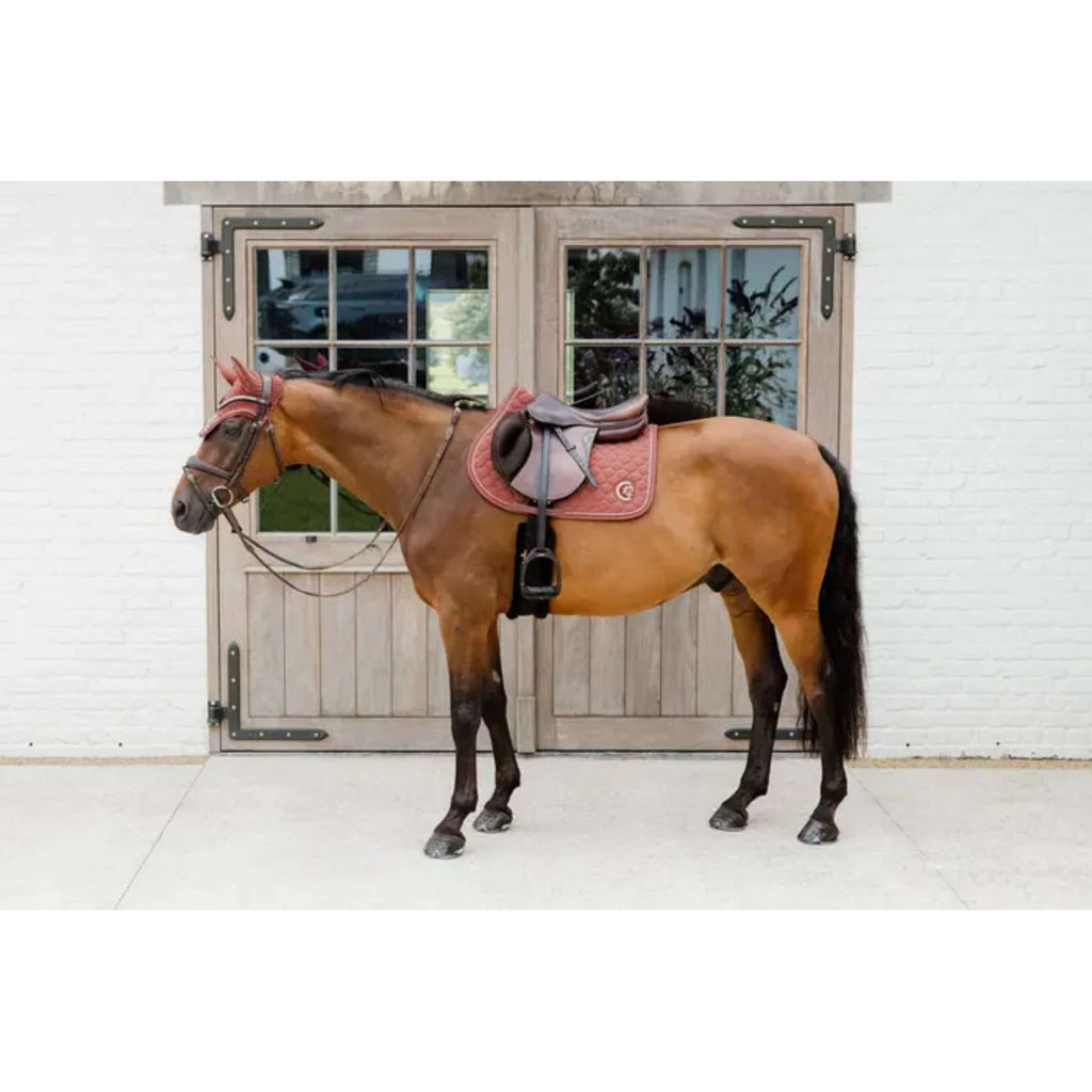Kentucky Horsewear Czakrak Onion Quilt 3D Logo Skokowy Fuksjowy