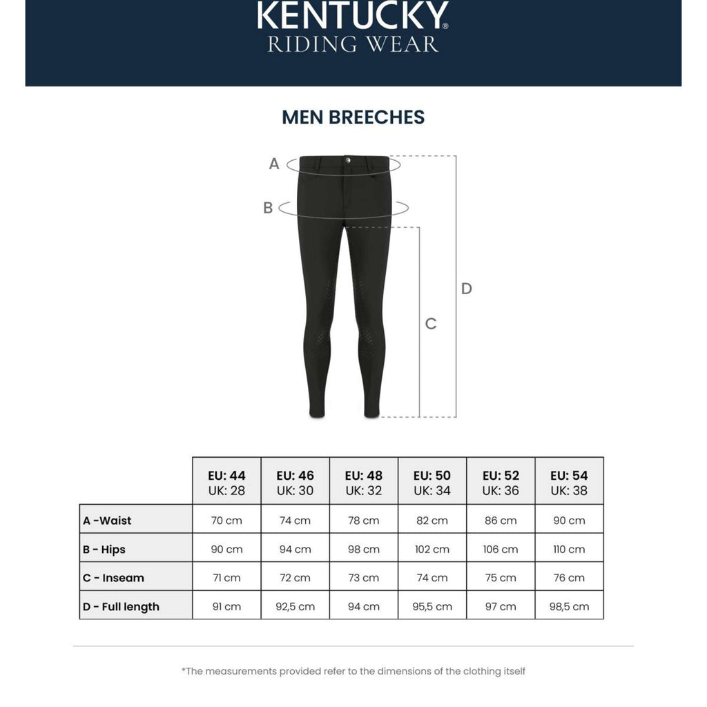 Kentucky Bryczesy Mexico Knee Grip Męskie Granatowe
