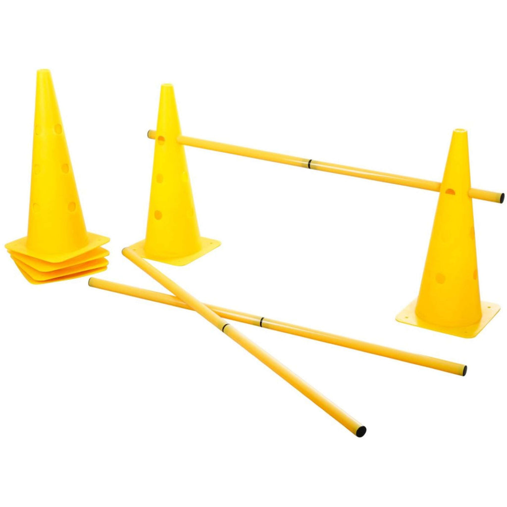 Kerbl Agility Zestaw Pachołków 3 Przeszkody Czerwony/Żółty