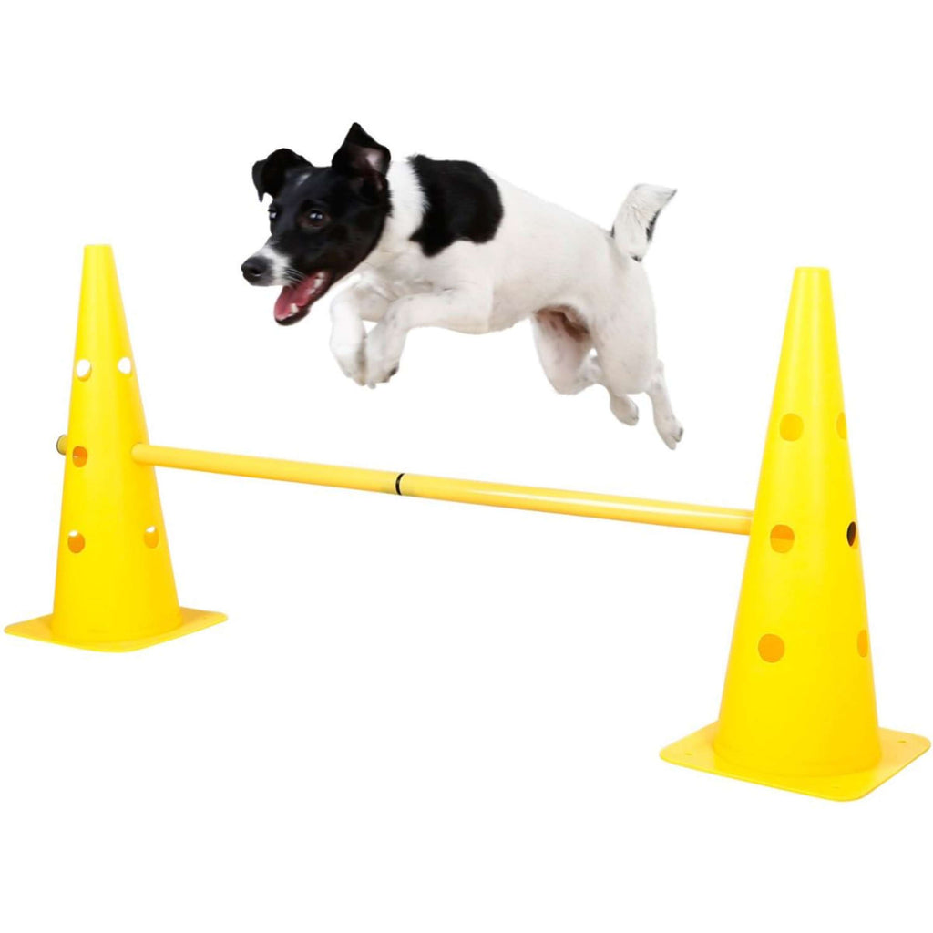 Kerbl Agility Zestaw Pachołków 3 Przeszkody Czerwony/Żółty