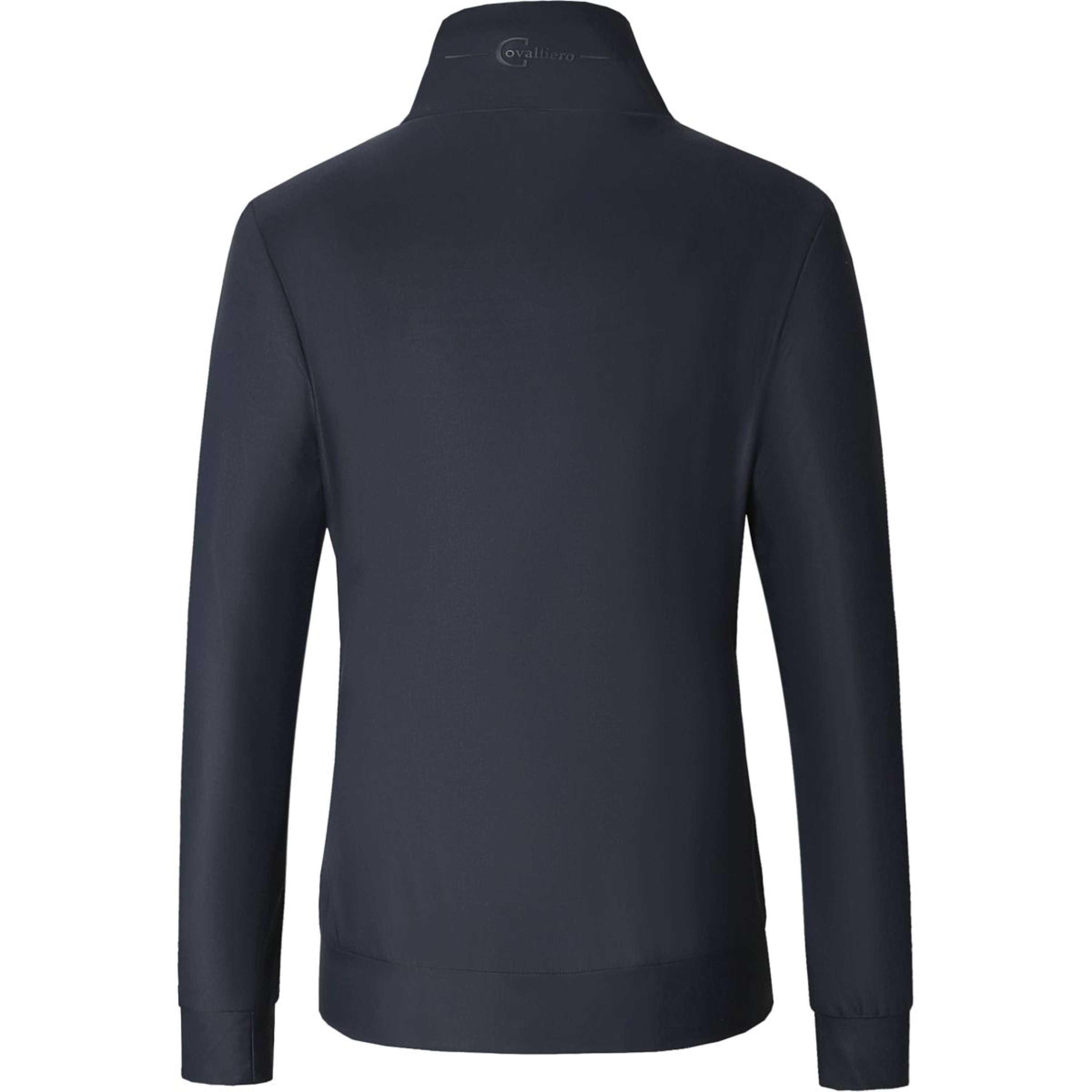 Covalliero Bluza Z Kapturem I Zamkiem Blouson Damski Ciemnogranatowy