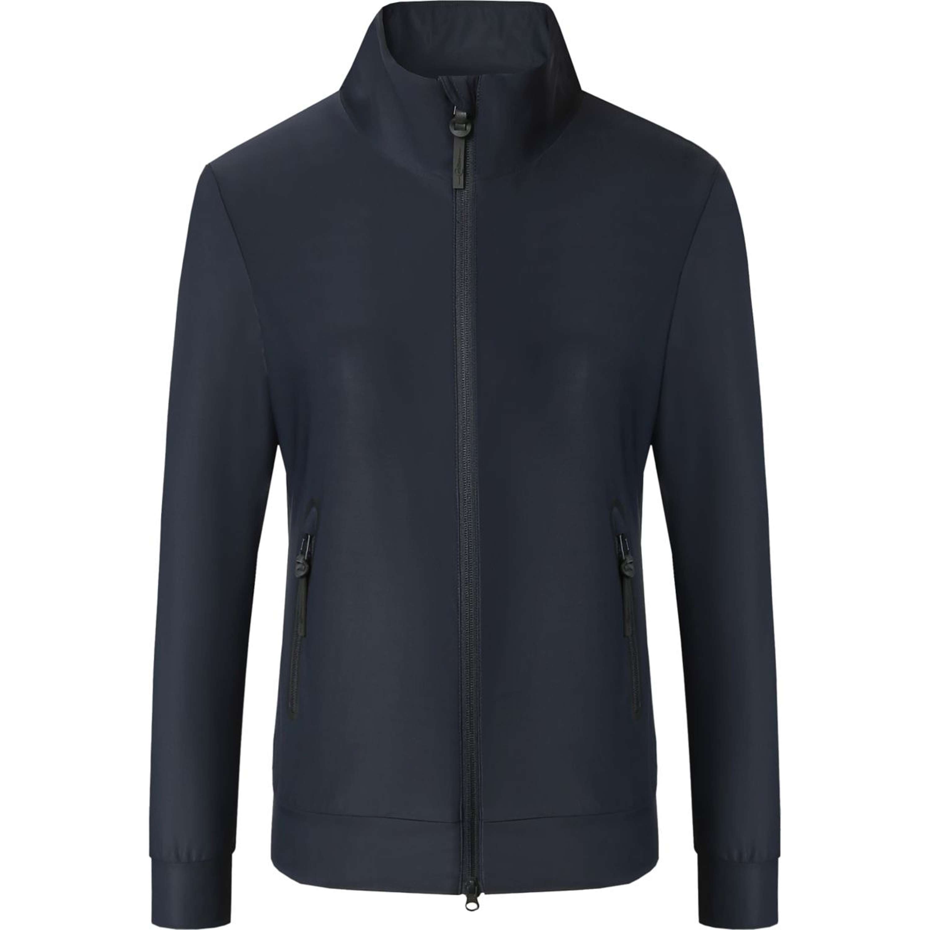 Covalliero Bluza Z Kapturem I Zamkiem Blouson Damski Ciemnogranatowy