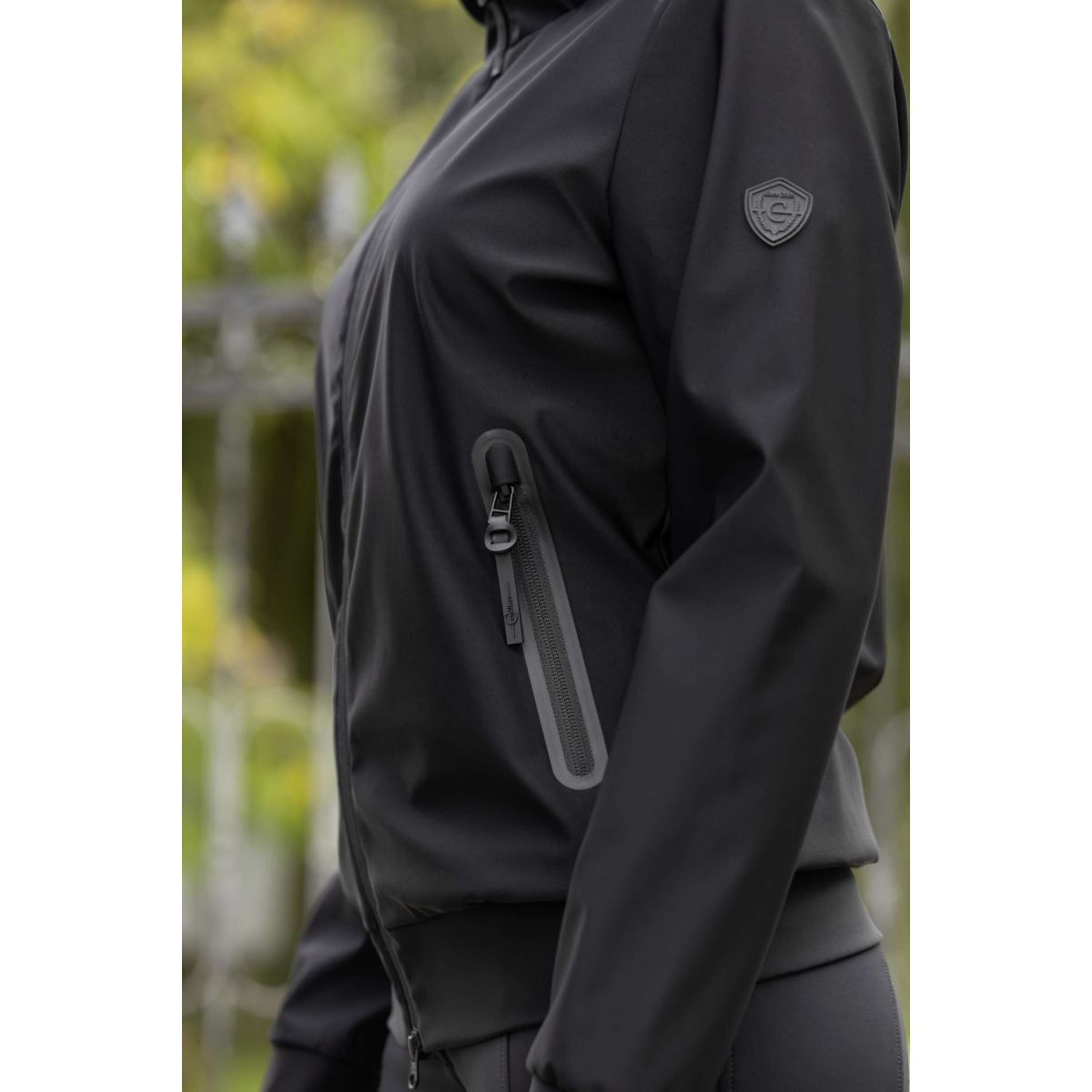 Covalliero Bluza Z Kapturem I Zamkiem Blouson Damski Czarny
