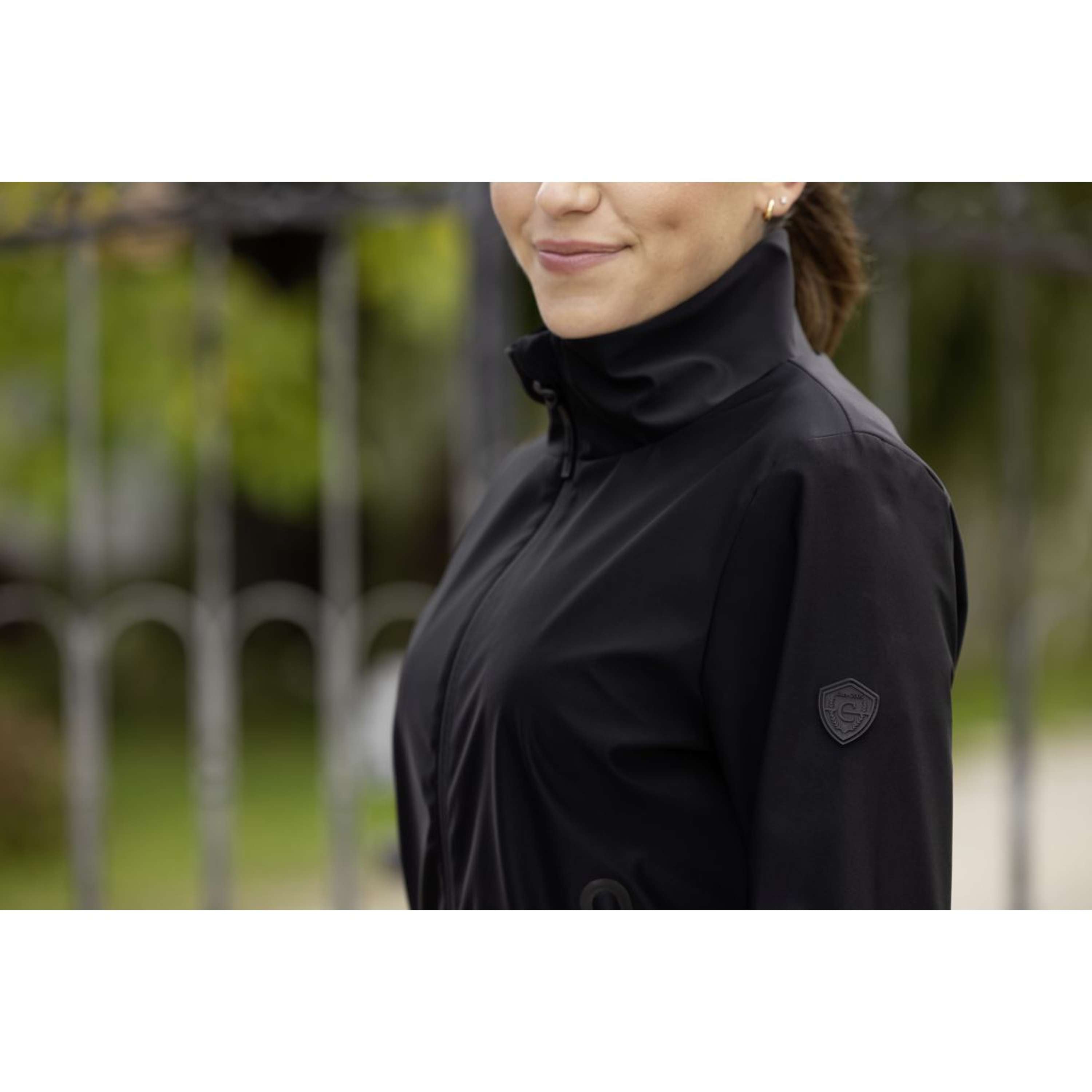 Covalliero Bluza Z Kapturem I Zamkiem Blouson Damski Czarny