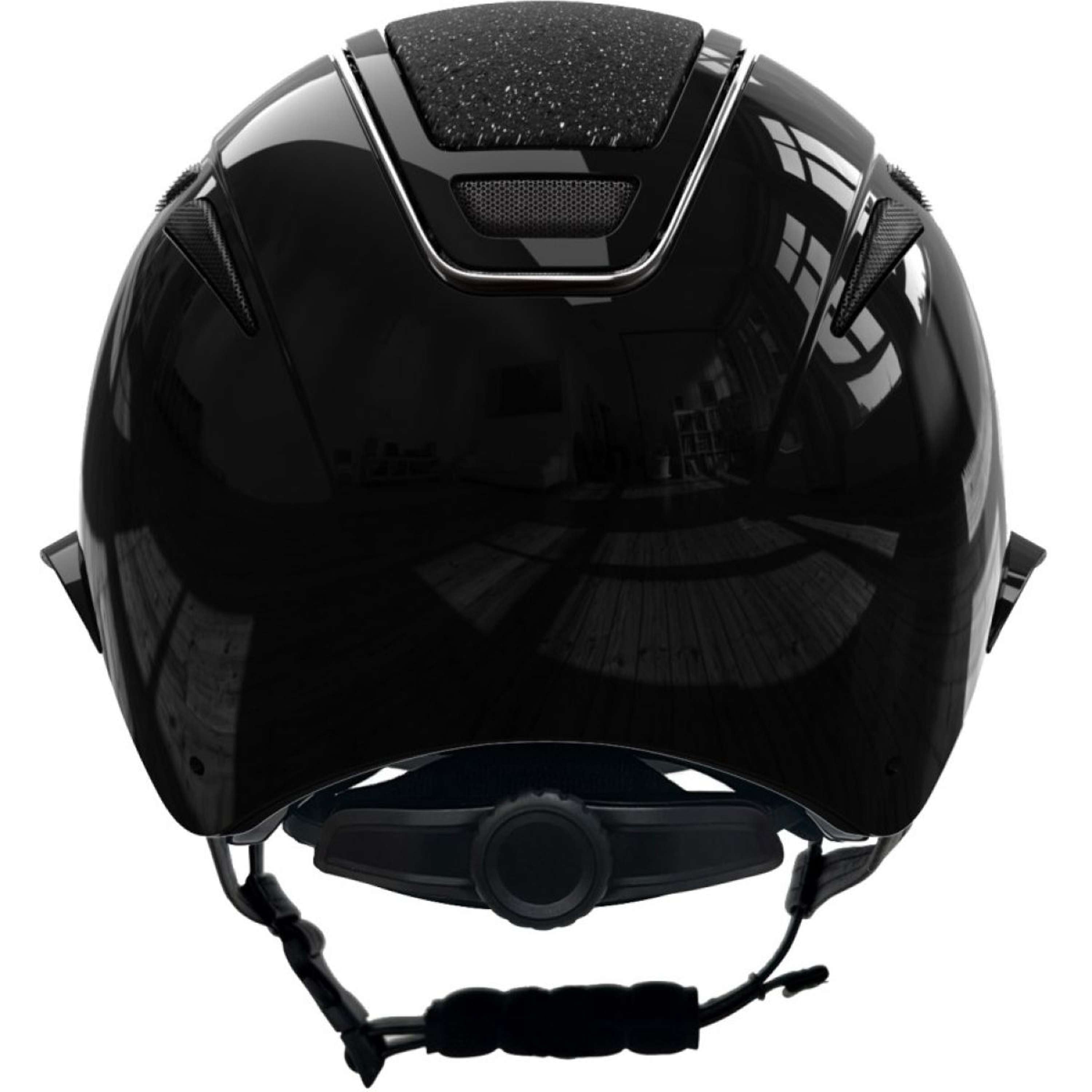 Covalliero Kask Jeździecki Elite Polo Lakierowany Czarny