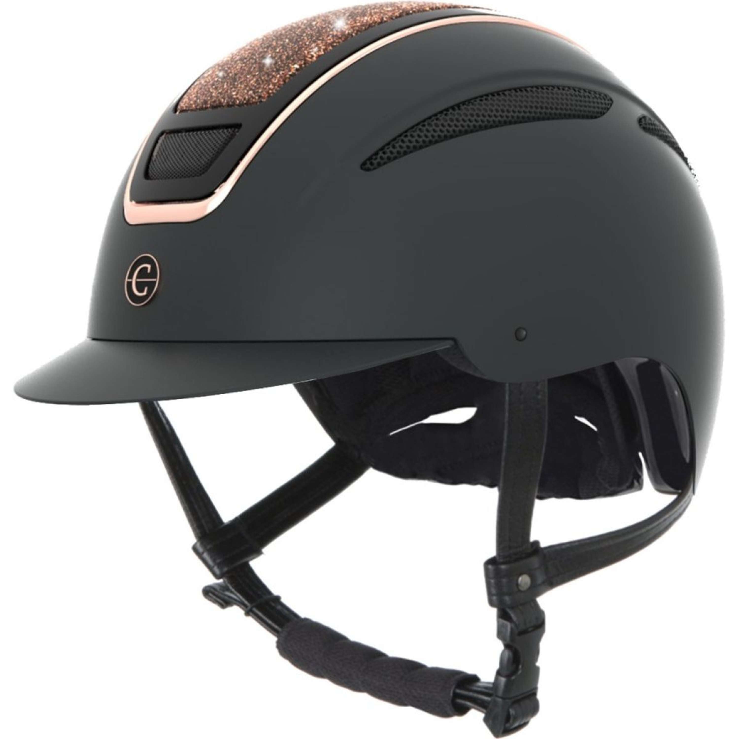 Kask jeździecki Covalliero Elite różowozłoty