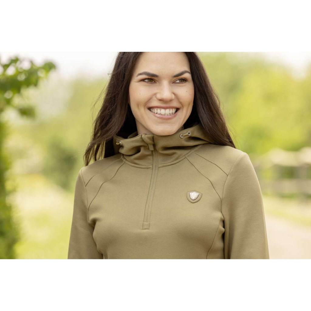 Covalliero Hoodie SS26 Damski Orzechowy