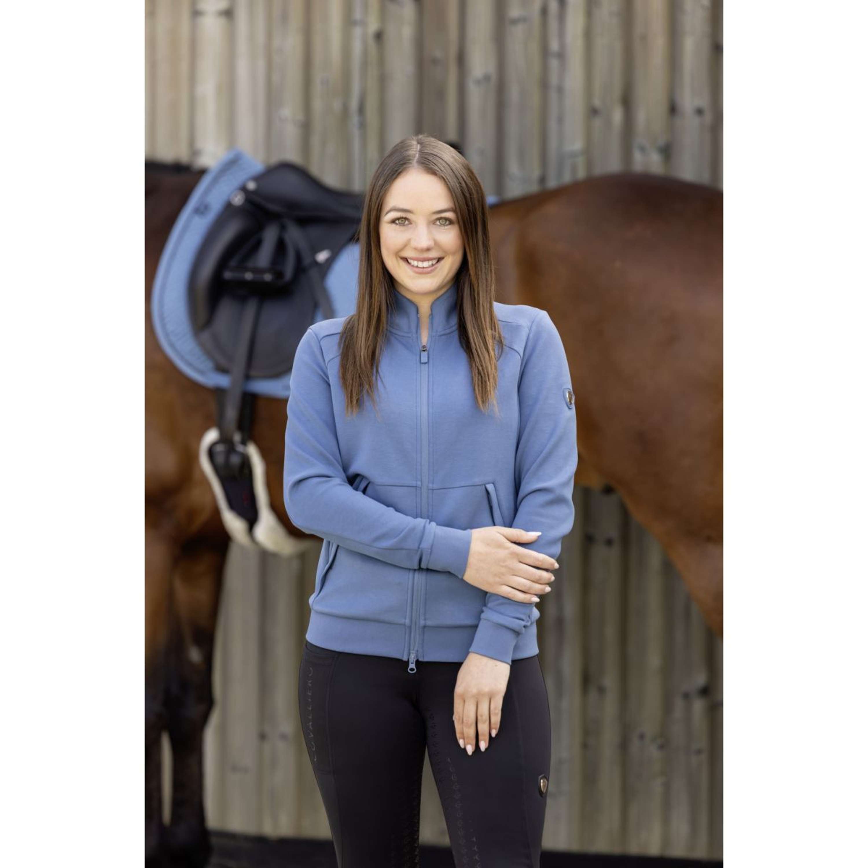 Covalliero Bezrękawnik Polarowy SS26 Damski Smoked Blue
