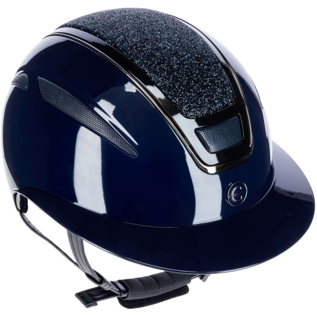 Covalliero Kask jeździecki Elite Polo lakierowany niebieski