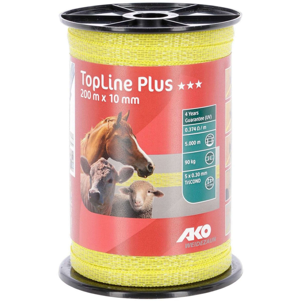 Ako Taśma Do Ogrodzenia TopLine Plus TriCond Żółty
