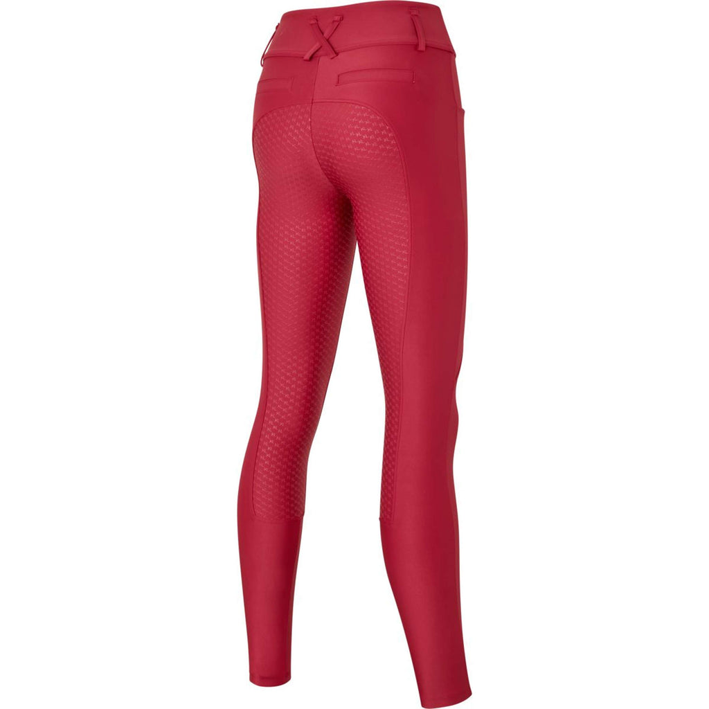 Kingsland Bryczesy KLKristin Full Grip Damskie Bordowe Czerwone
