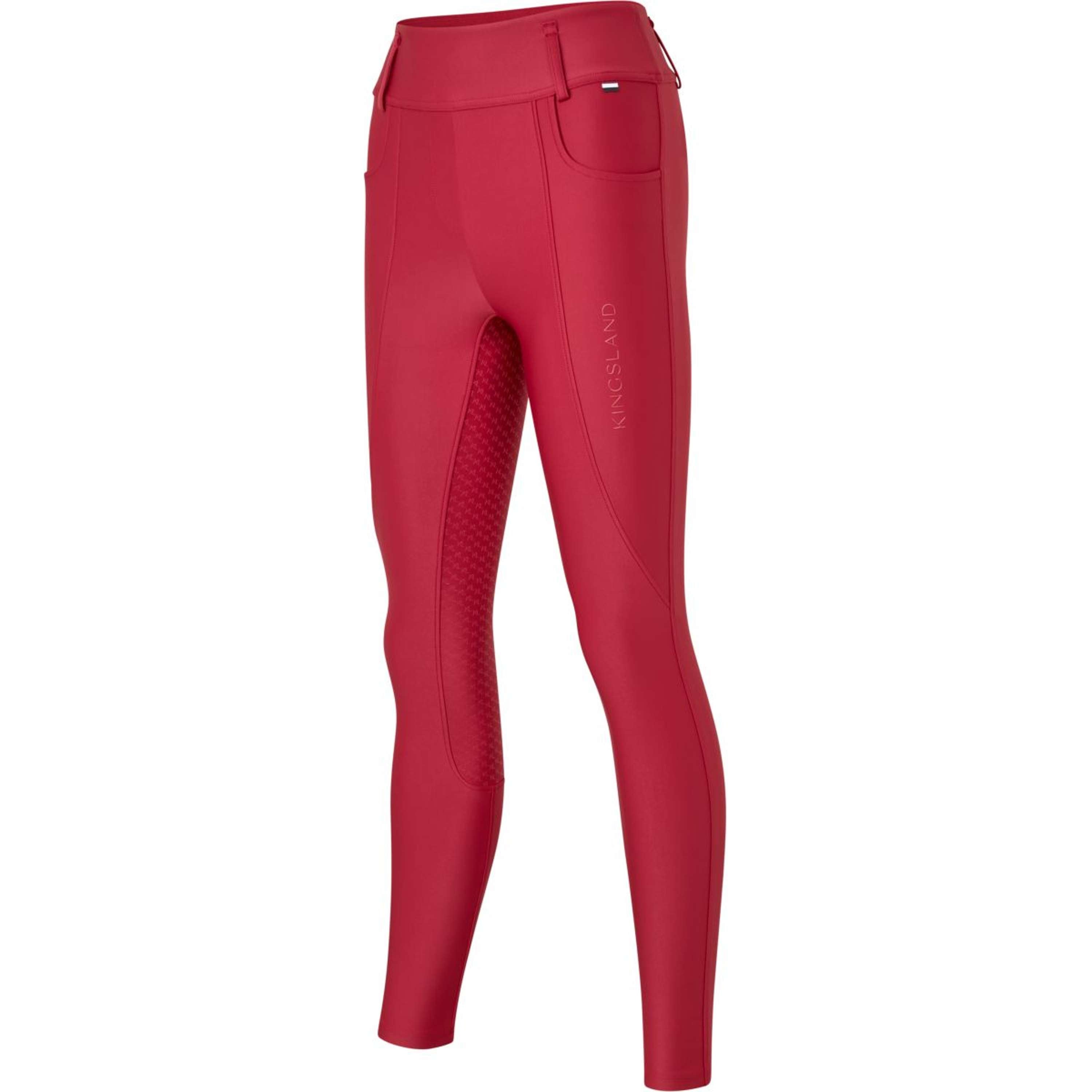 Kingsland Bryczesy KLKristin Full Grip Damskie Bordowe Czerwone