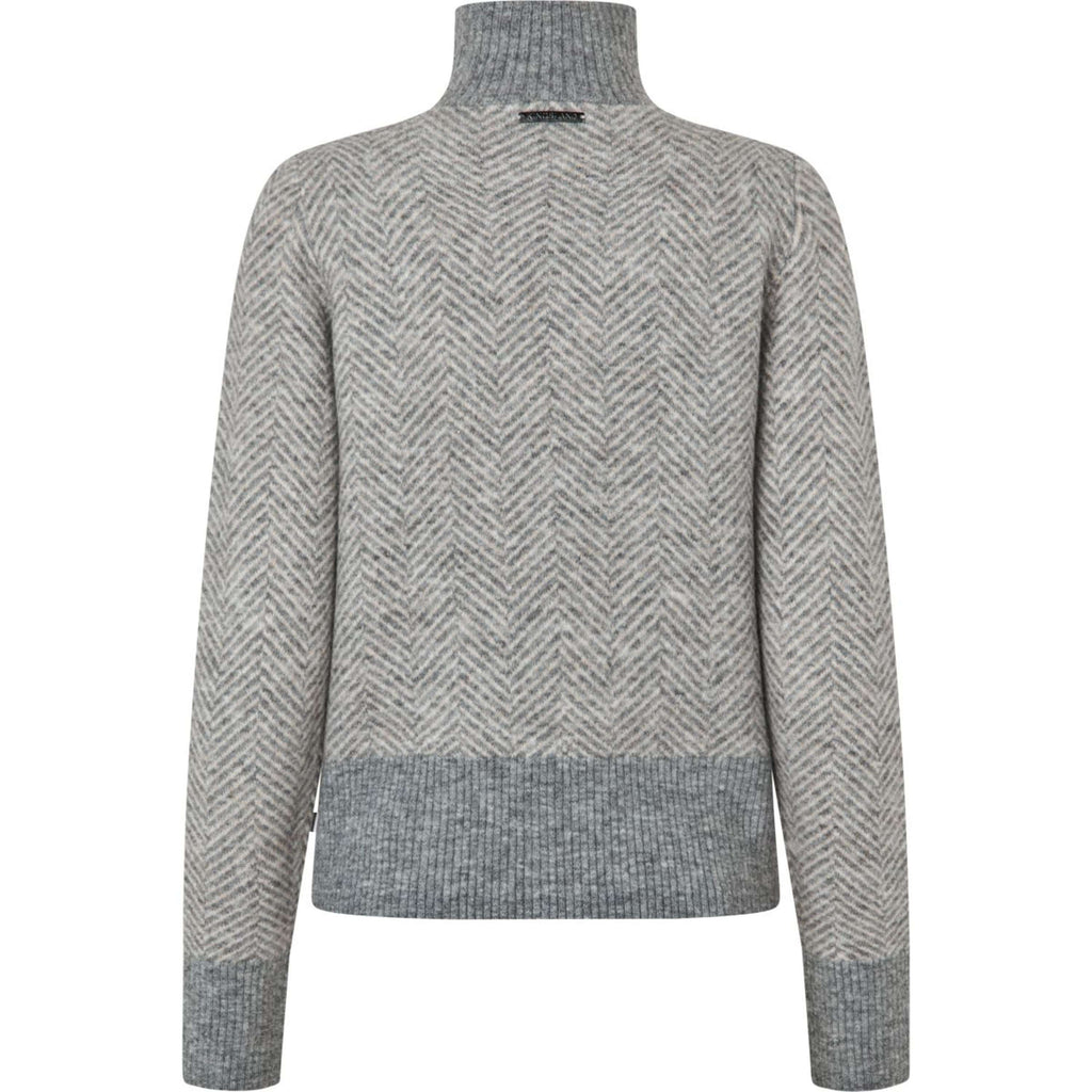Kingsland Sweter KLAudrey Damski Jasnoszary Melanż
