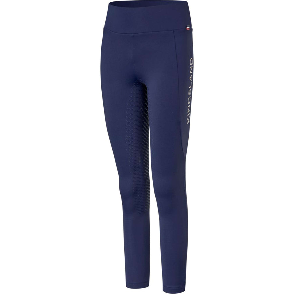 Kingsland Bryczesy dziecięce KLAlexis F-Tec4 z pełnym lejem, Evening Blue