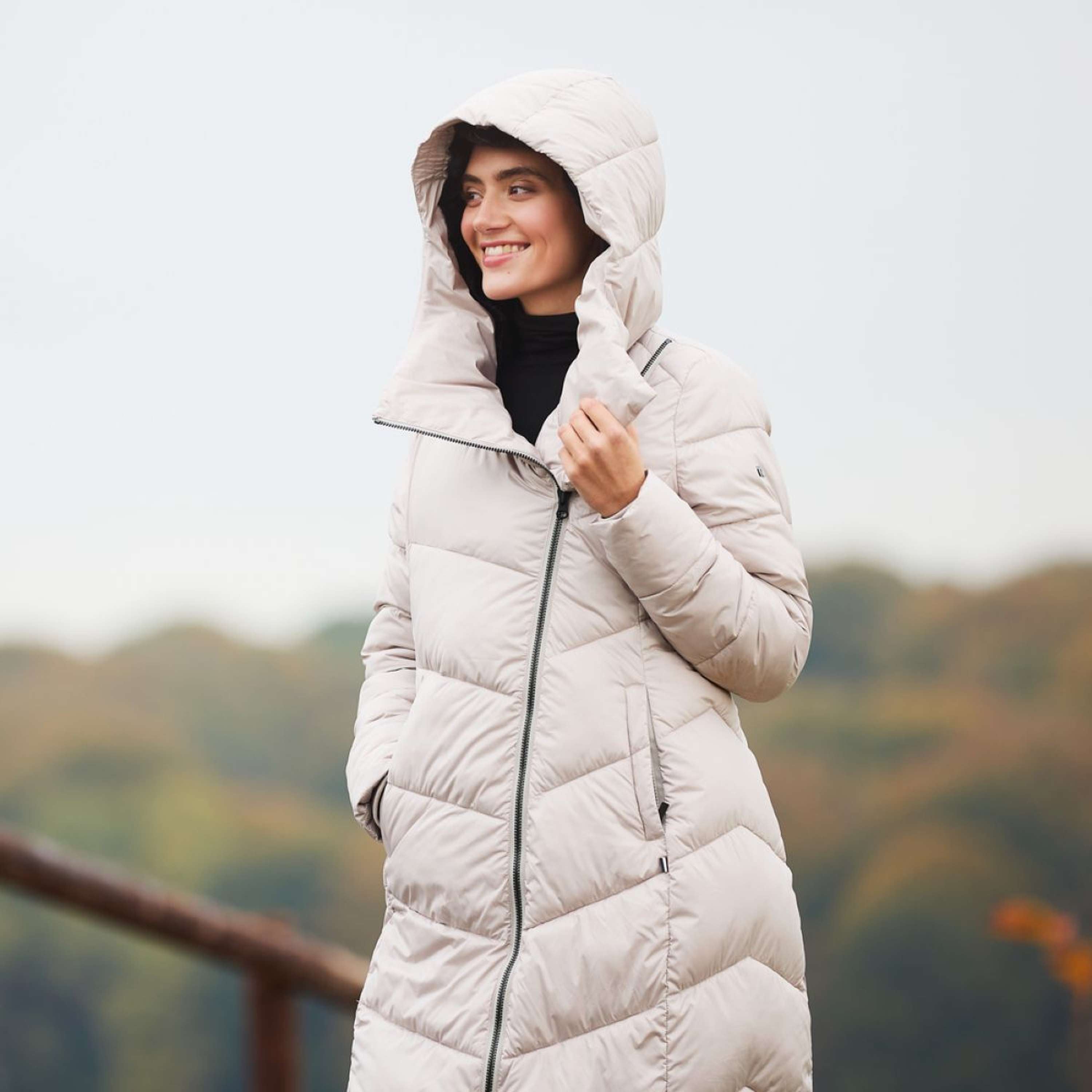 Kingsland Długi Płaszcz KLAdelaide Damski Beige Dove