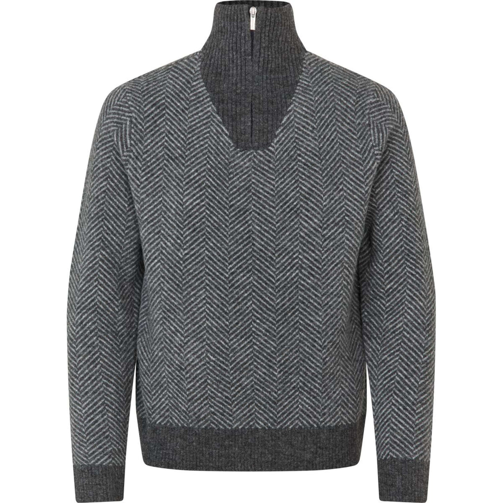 Kingsland Sweter KLAndrew Męski Ciemnoszary