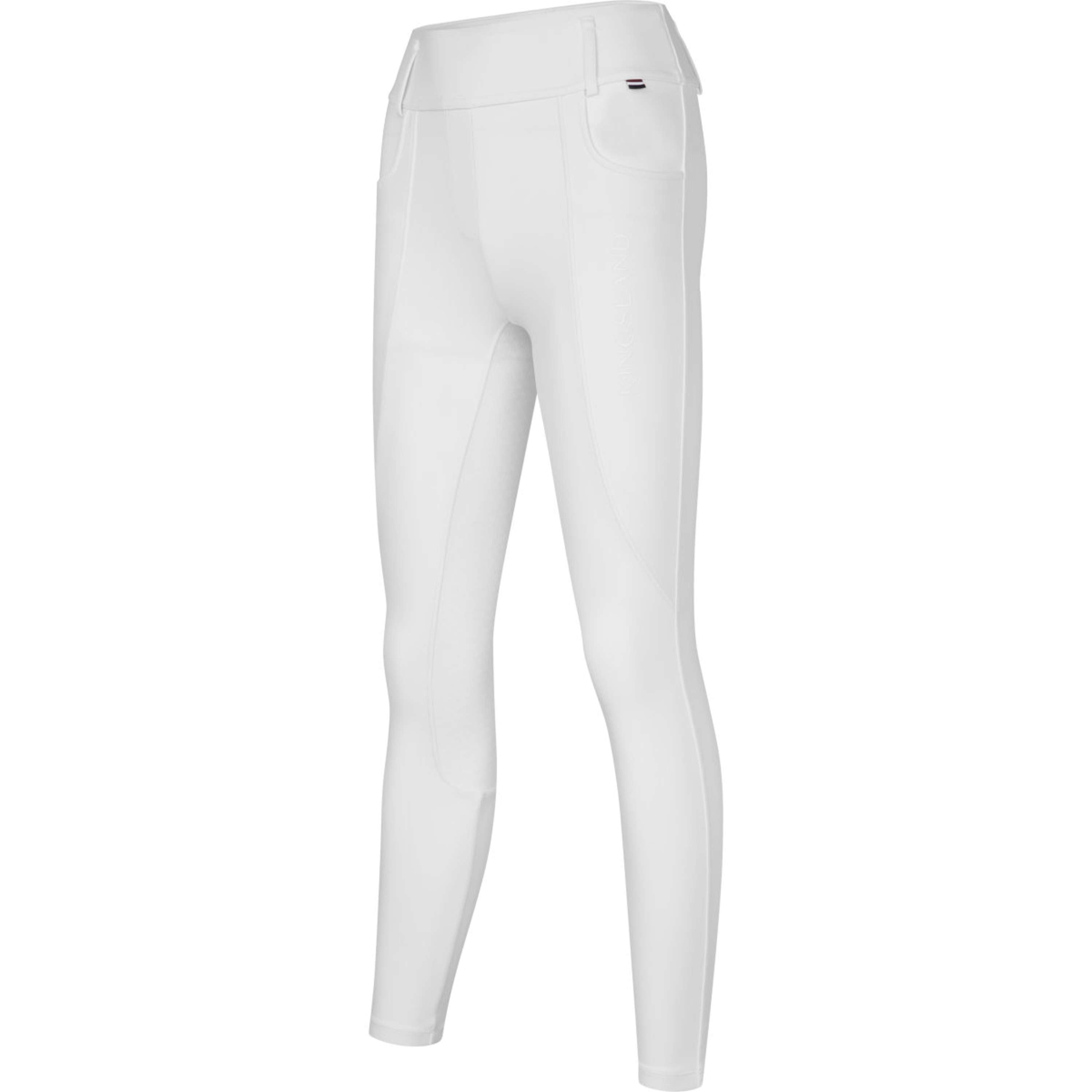 Kingsland Legginsy Jeździeckie KLKristin Full Grip Biały