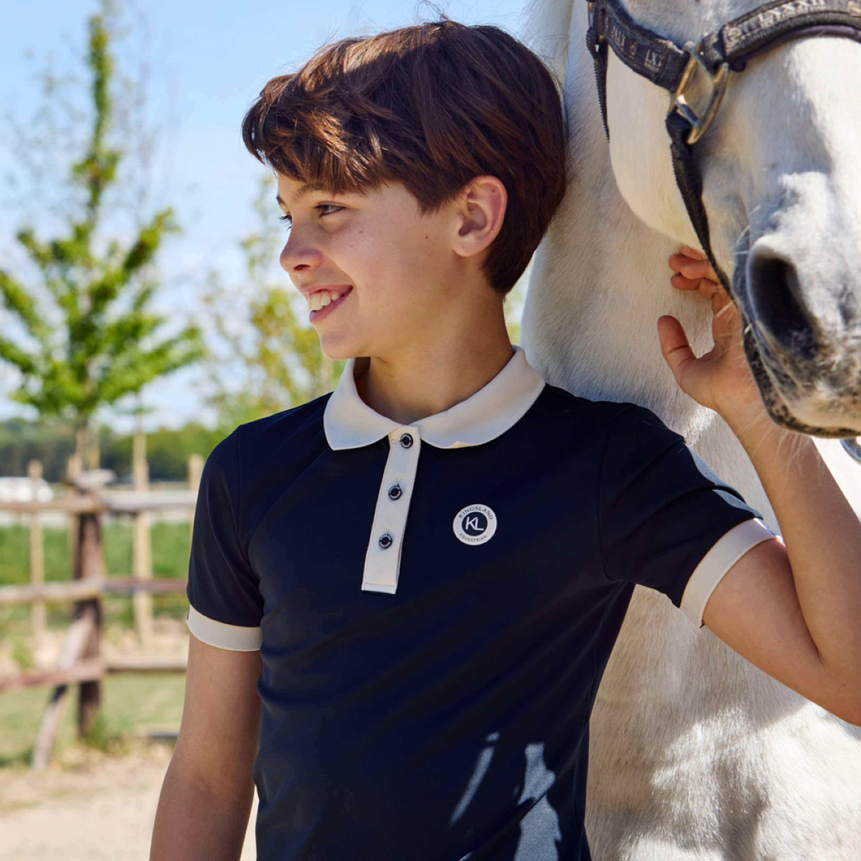 Kingsland Poloshirt KLLaura Junior Granatowy