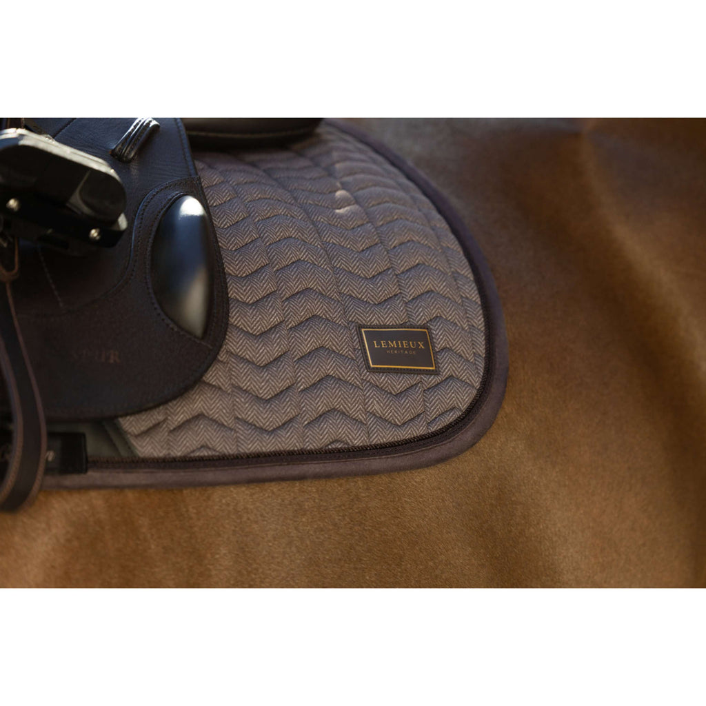 LeMieux Potnik Heritage Herringbone Kwadratowy Skoki Cocoa