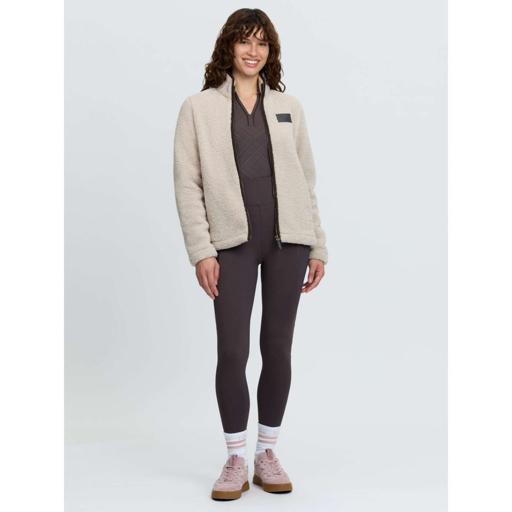 LeMieux Bluza Z Kapturem I Zamkiem Heritage Borg Zip Through Kamienny