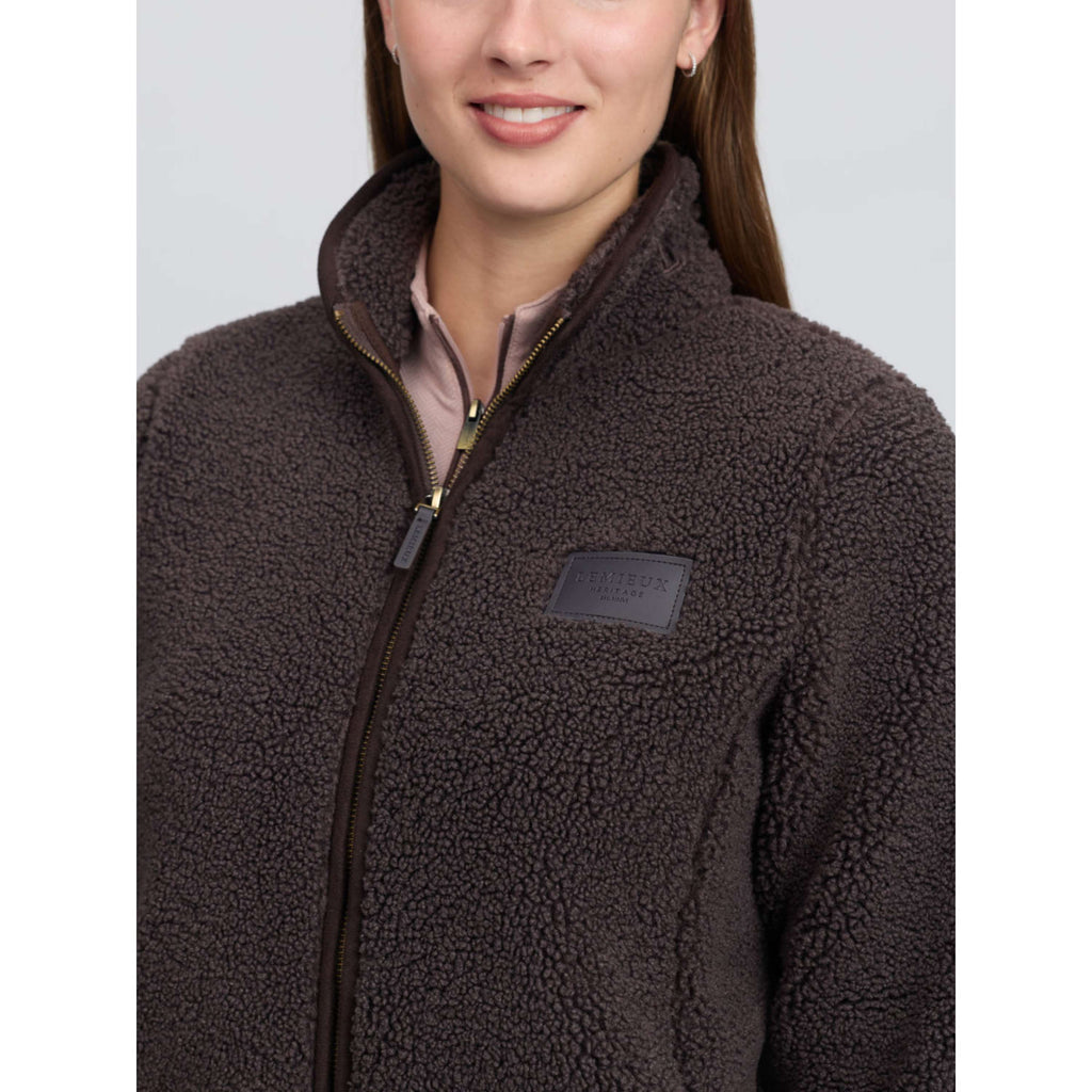 LeMieux Bluza Z Kapturem I Zamkiem Heritage Borg Zip Through Cocoa