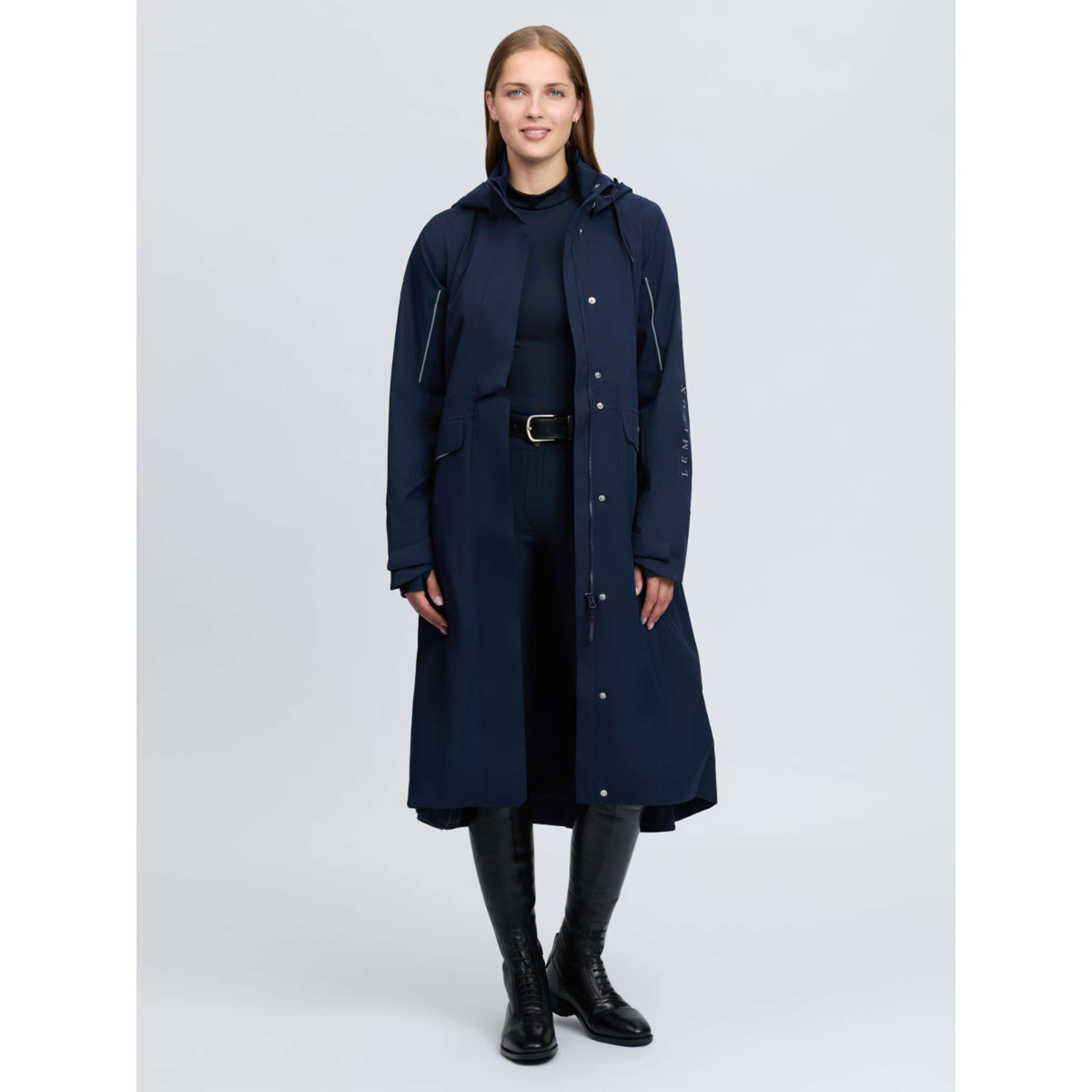 LeMieux Długi Płaszcz Jeździecki Stormwear Granatowy