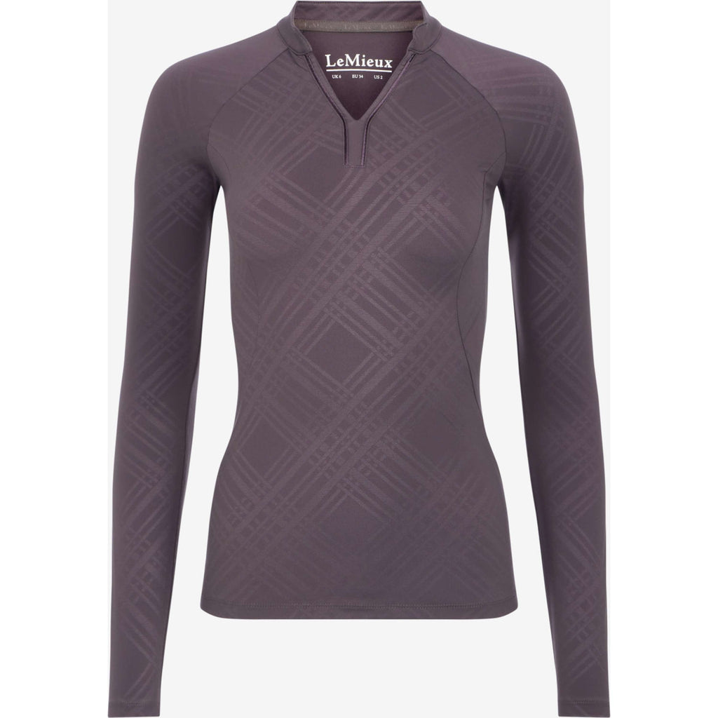 LeMieux Baselayer Heritage Check Długie Rękawy Cocoa