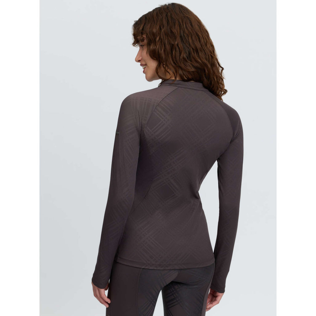 LeMieux Baselayer Heritage Check Długie Rękawy Cocoa