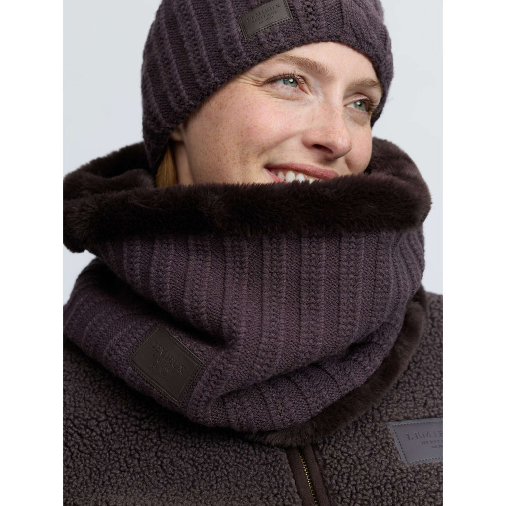 LeMieux Ocieplacz na szyję Heritage Knitted Cocoa