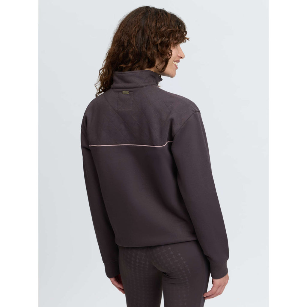 LeMieux Sweter Heritage Quarter Zip Cocoa