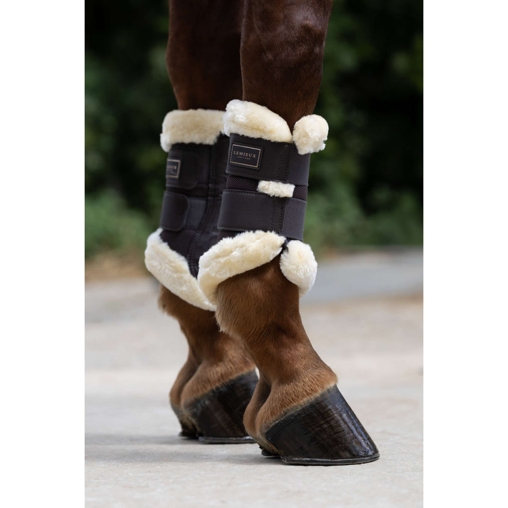 LeMieux Ochraniacz Heritage Fleece Edged Cocoa