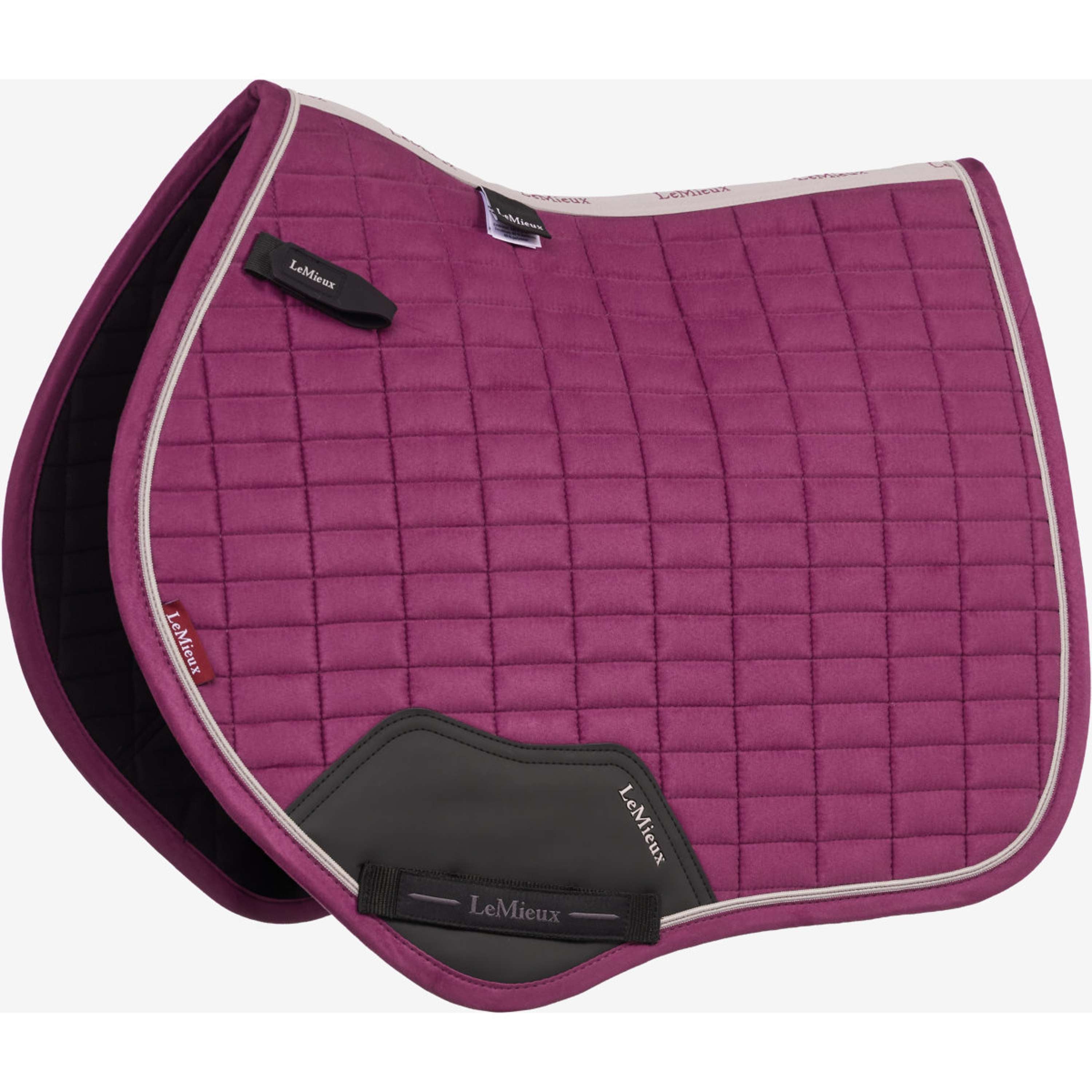 LeMieux Potnik Suede Close Contact Kwadratowy Skoki Blackberry