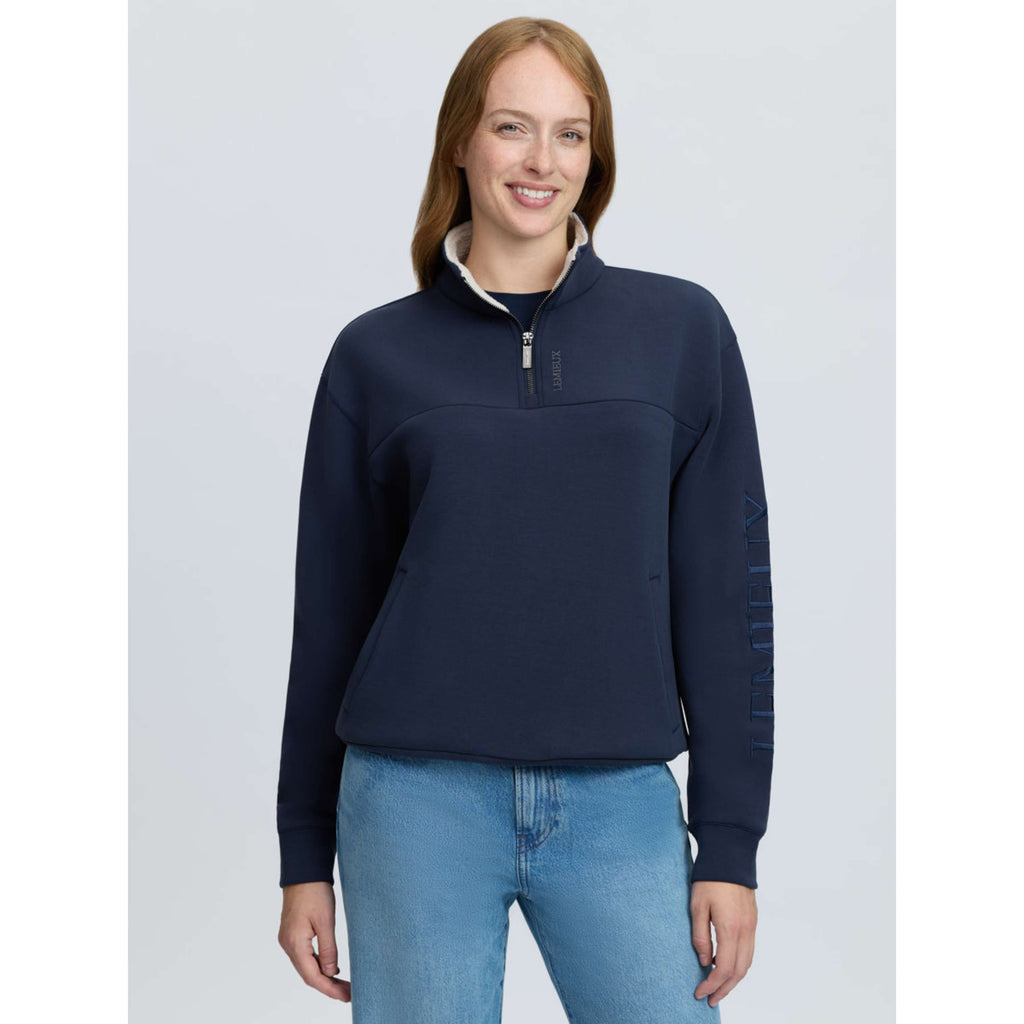 LeMieux Sweter Scarlet Quarter Zip Granatowy