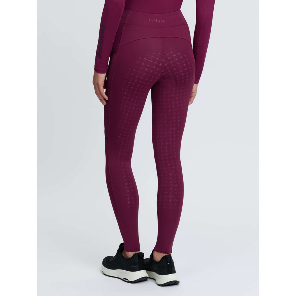 LeMieux Leginsy Jeździeckie Naomi Full Grip Blackberry
