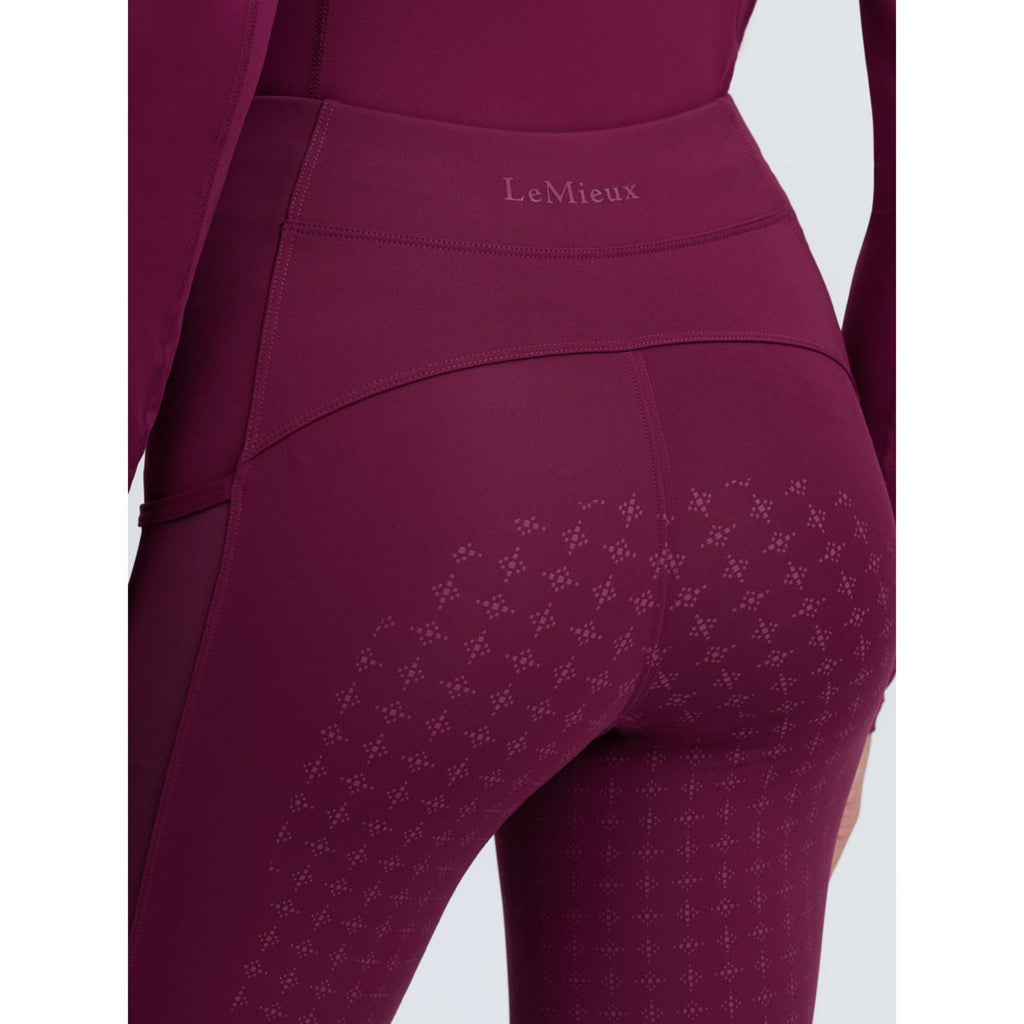 LeMieux Leginsy Jeździeckie Naomi Full Grip Blackberry